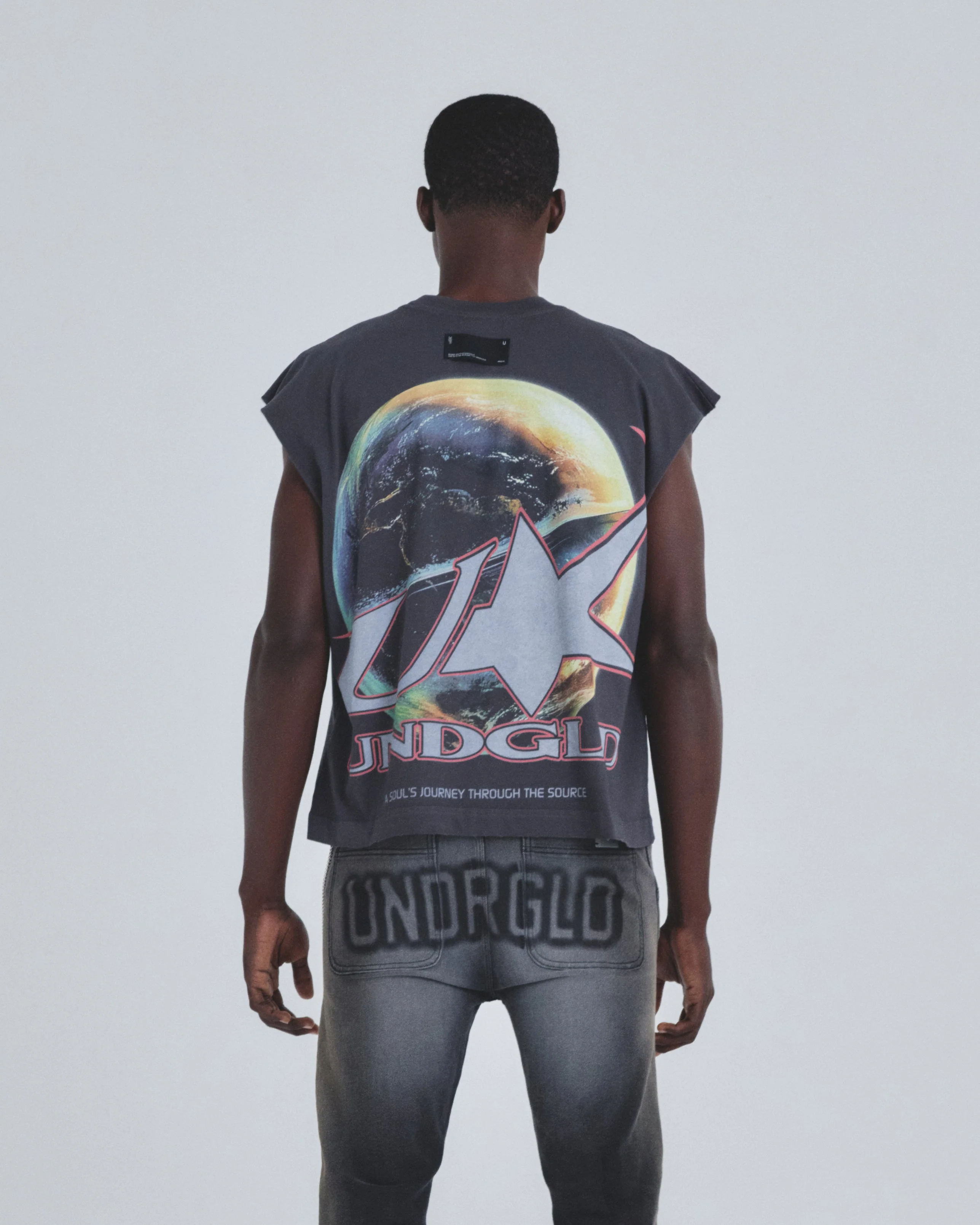 Holy State Neo Terra Sleeveless Tshirt Vintage Gray - Image 7