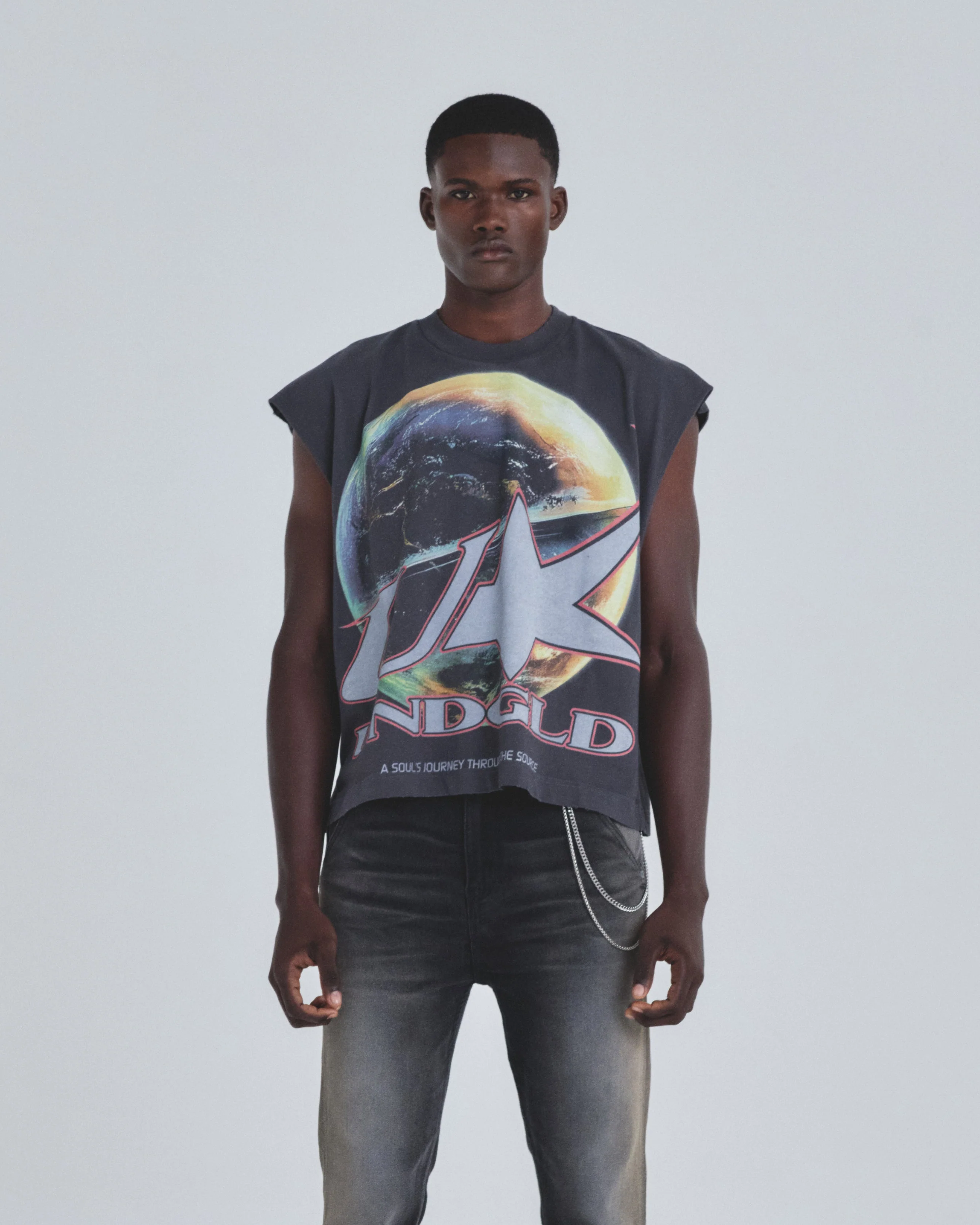 Holy State Neo Terra Sleeveless Tshirt Vintage Gray - Image 8