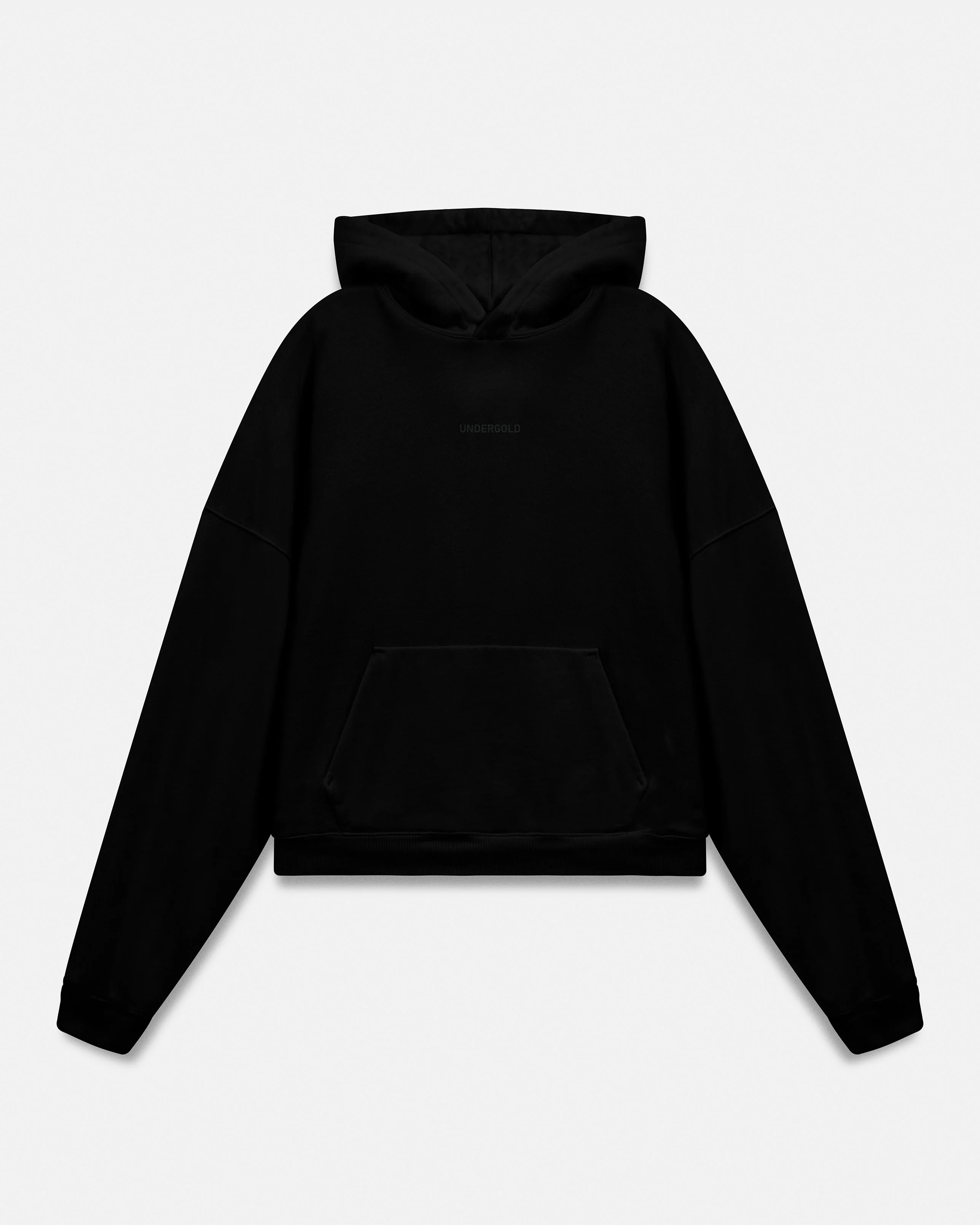 Line Basic Boxy Fit Hoodie Black