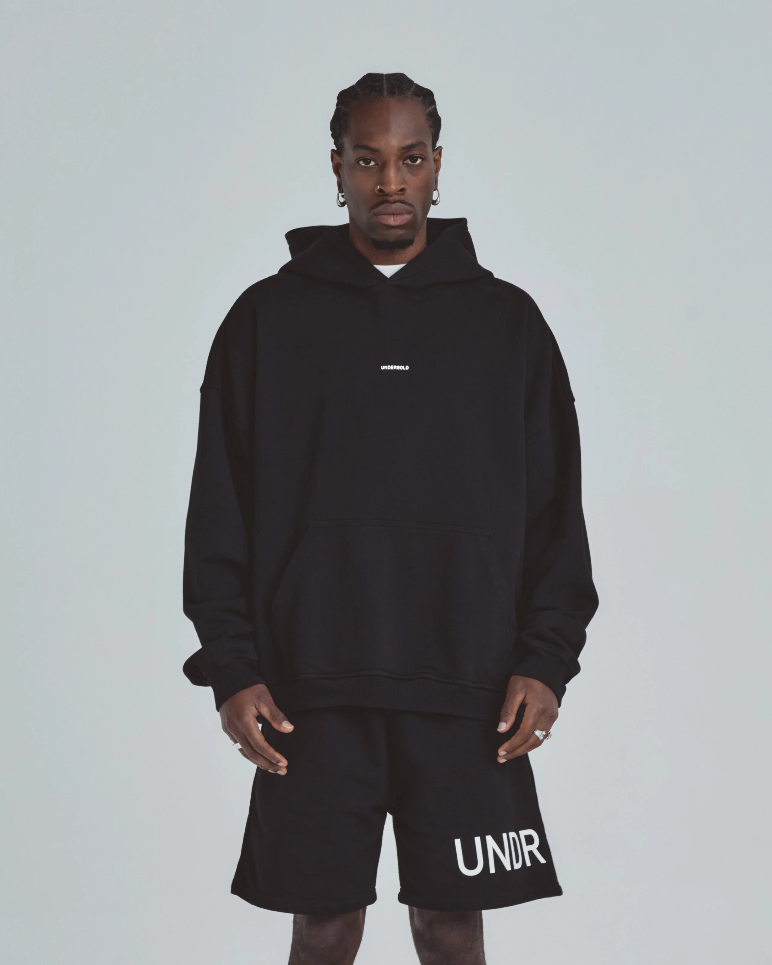 Line Basic Hoodie Black - Image 2
