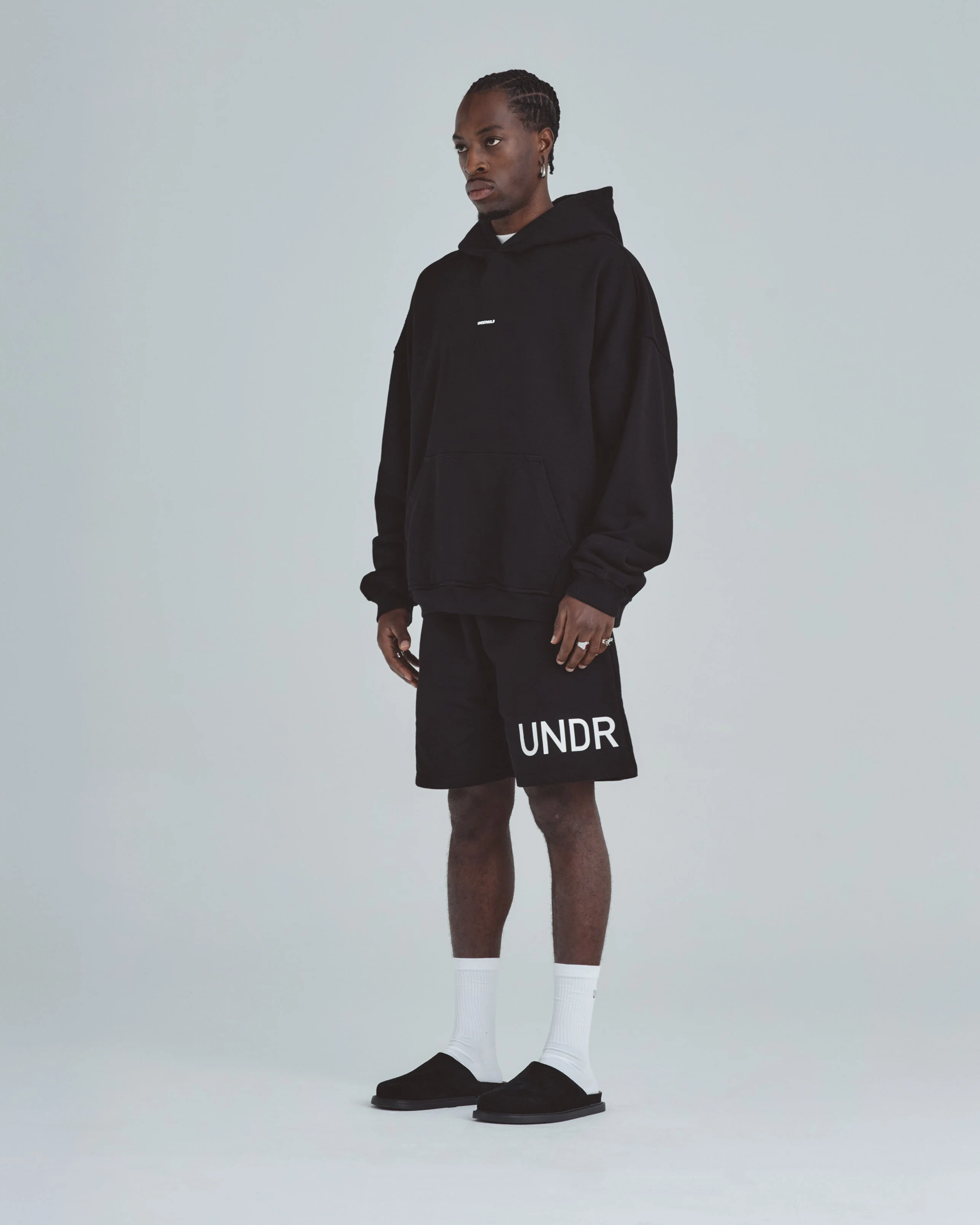 Line Basic Hoodie Black - Image 5
