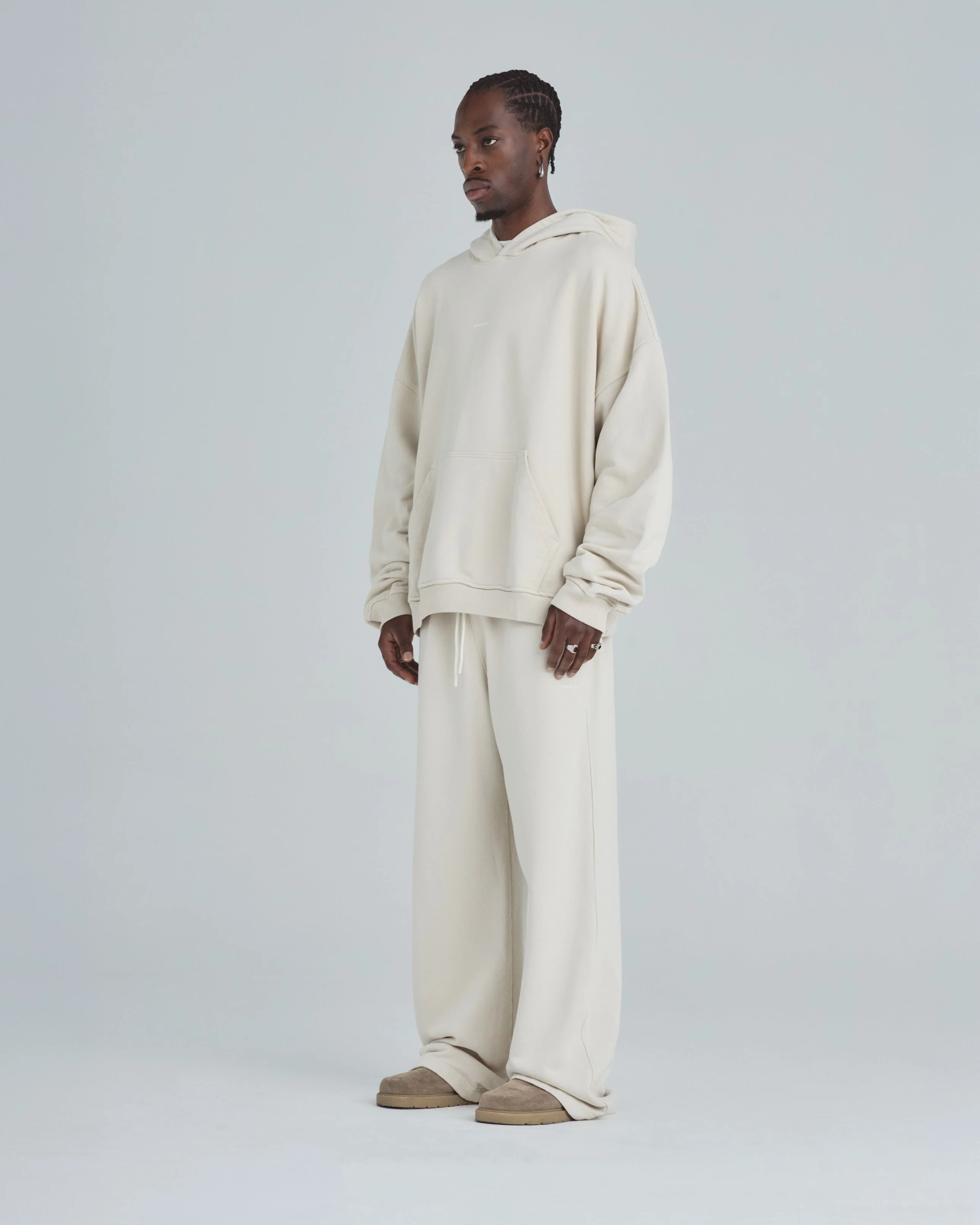 Line Basic Hoodie Cream - Image 5