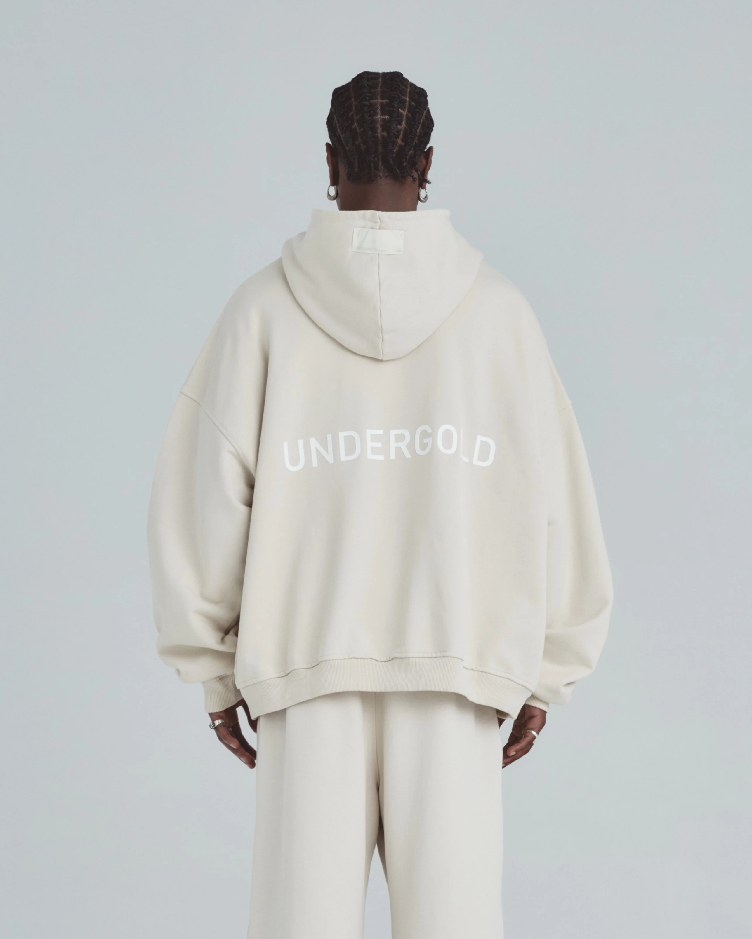 Line Basic Hoodie Cream - Image 7