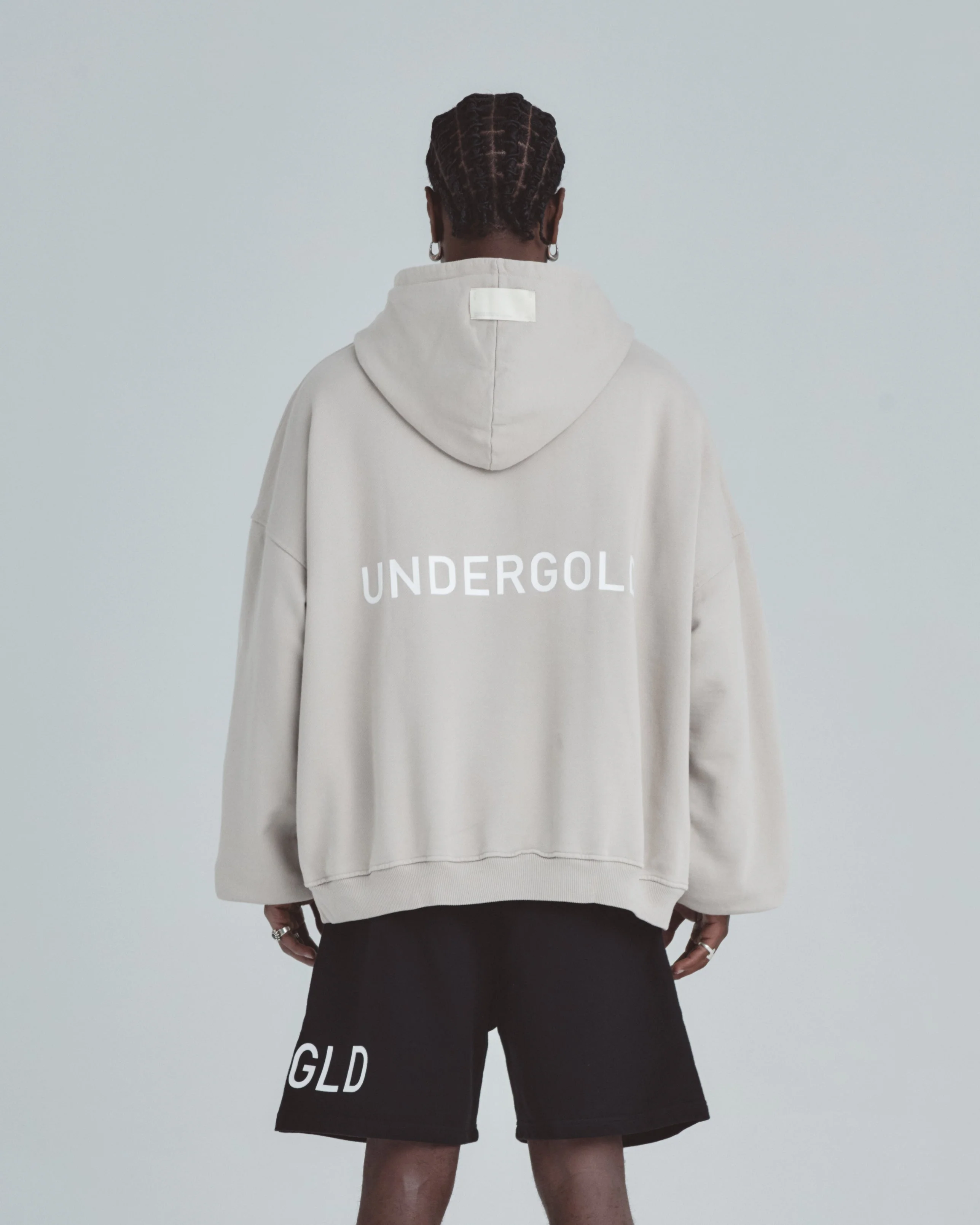Line Basic Hoodie Light Gray - Image 7