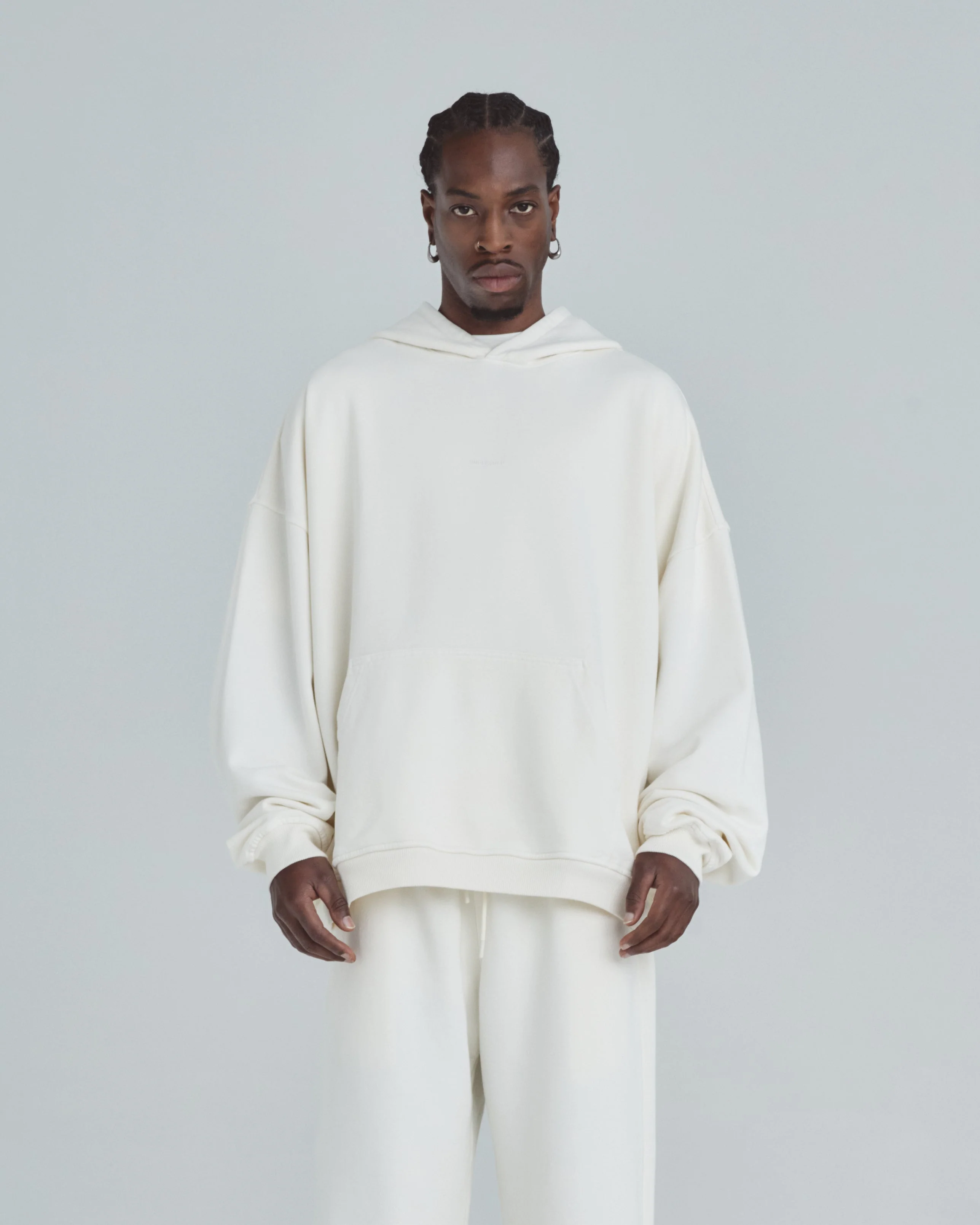 Line Basic Hoodie White - Image 8