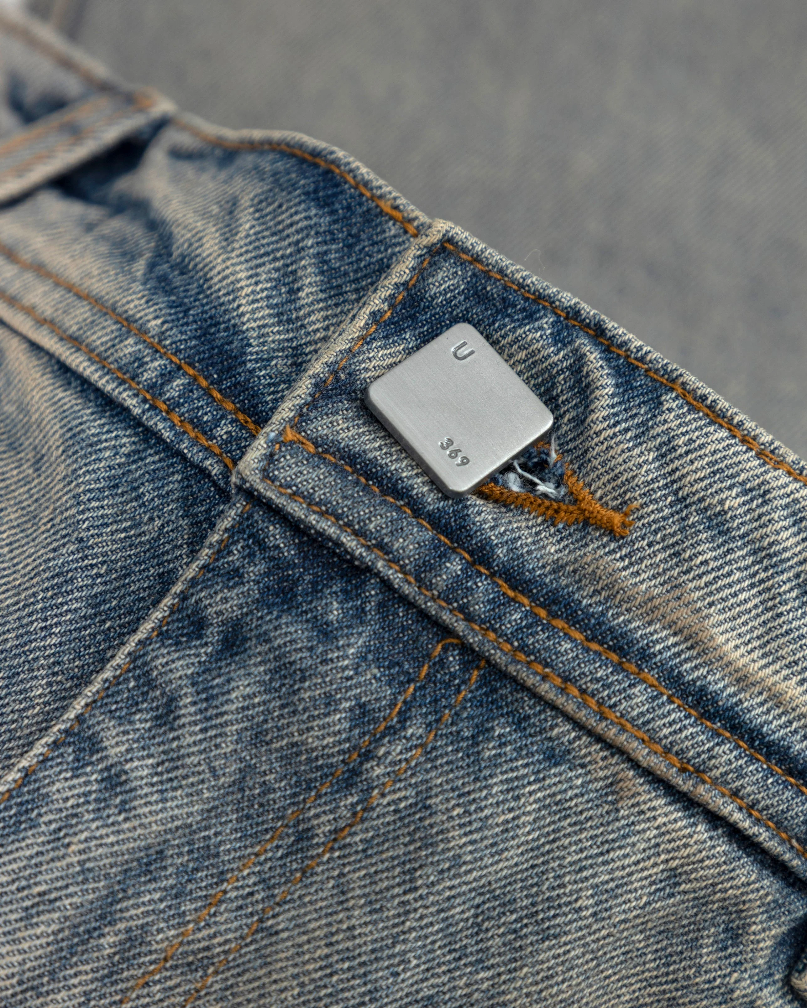 Line Basic Slim Fit Jeans Dirty Blue - Image 6