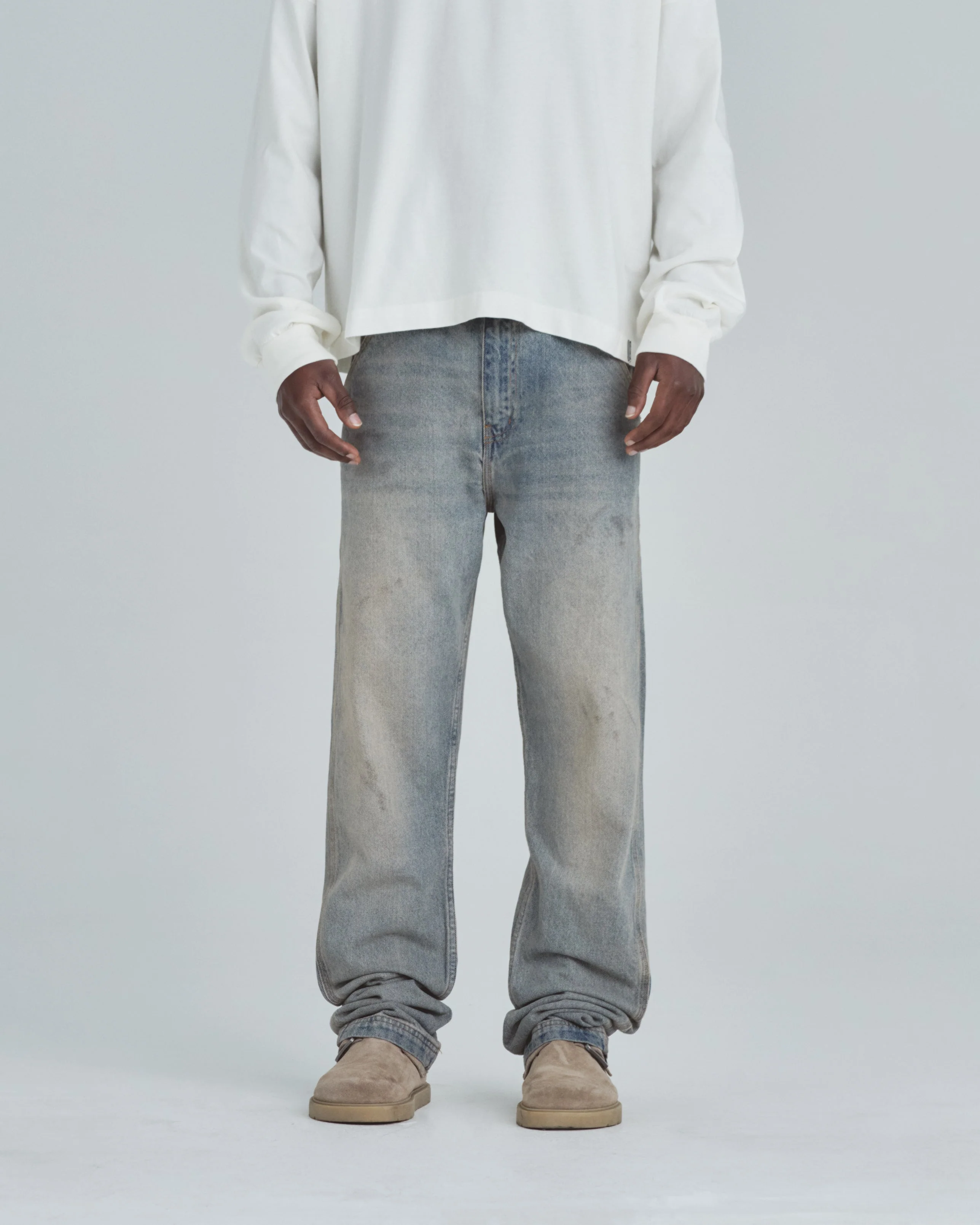 Line Basic Slim Fit Jeans Dirty Blue - Image 8