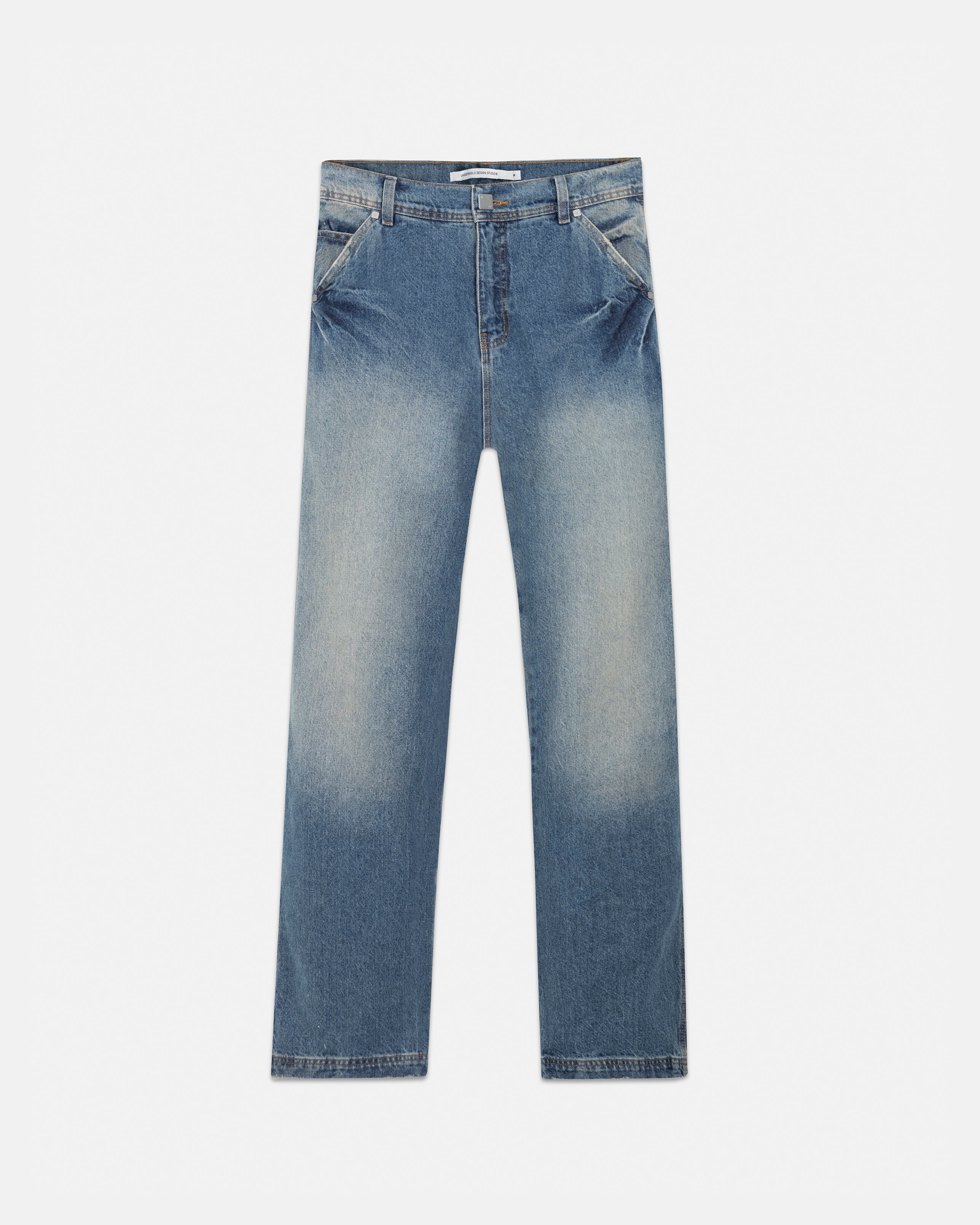 Line Basic Regular Fit Jeans Mid Blue - Image 3