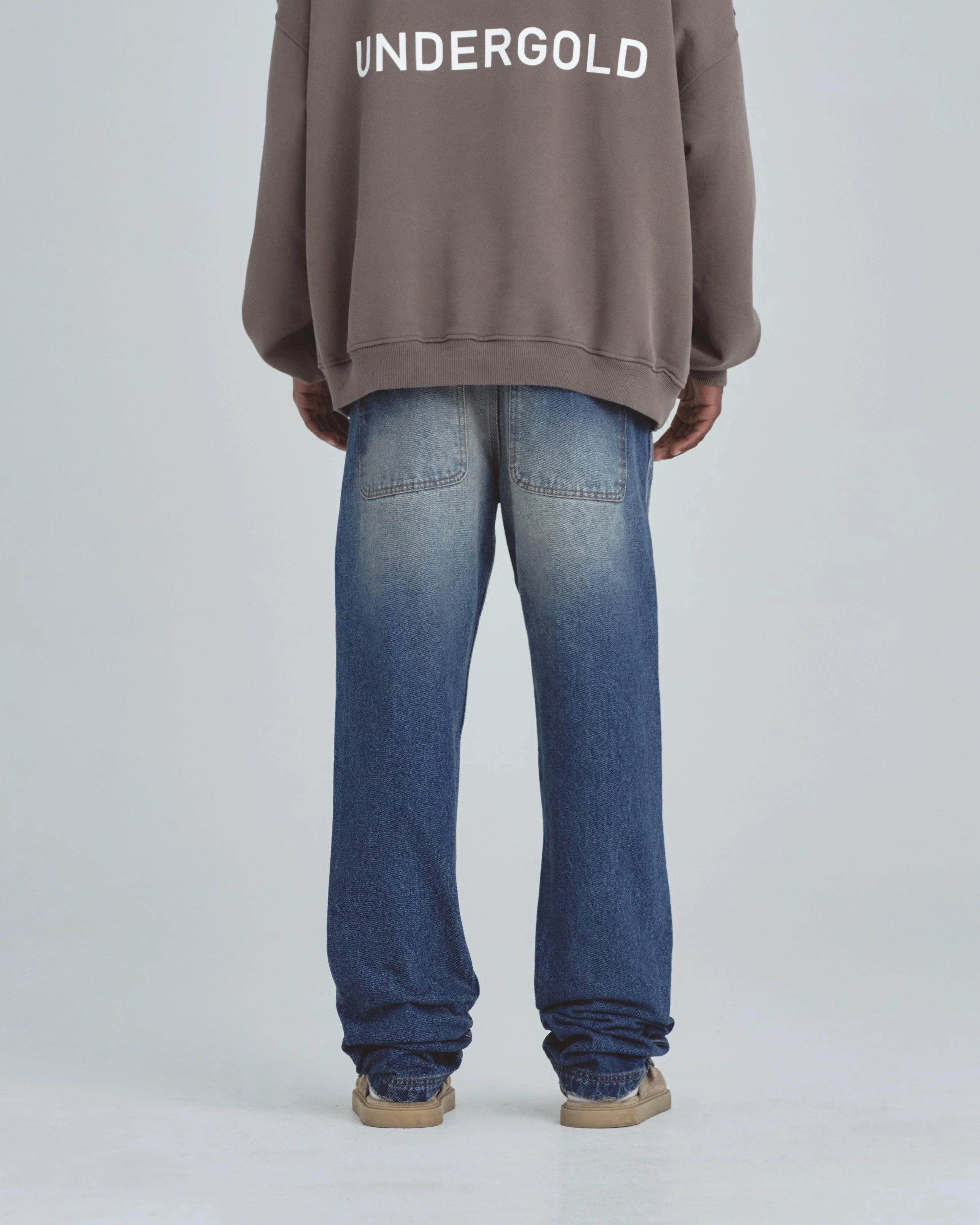 Line Basic Regular Fit Jeans Mid Blue - Image 7