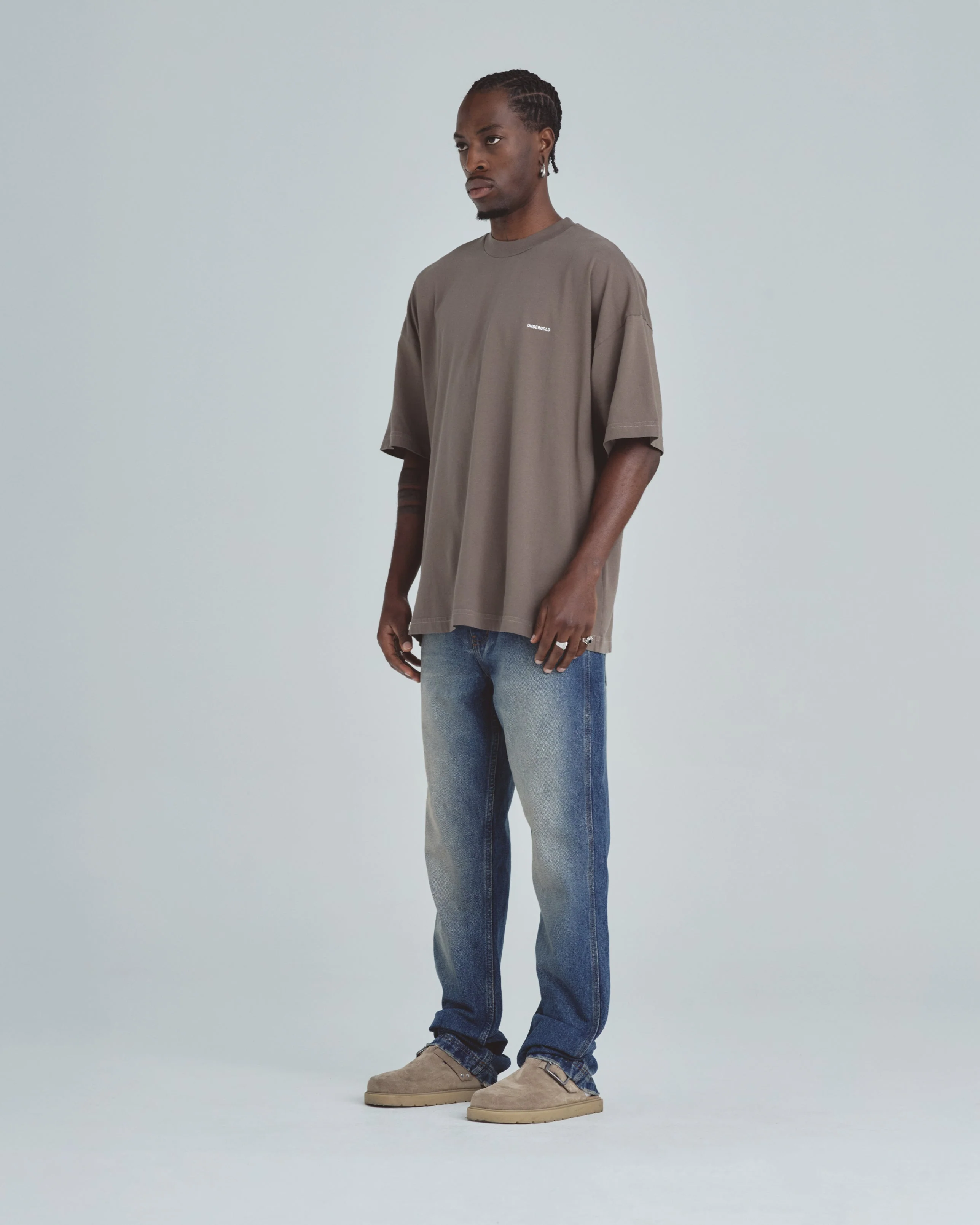Line Basic Tshirt Brown - Image 5