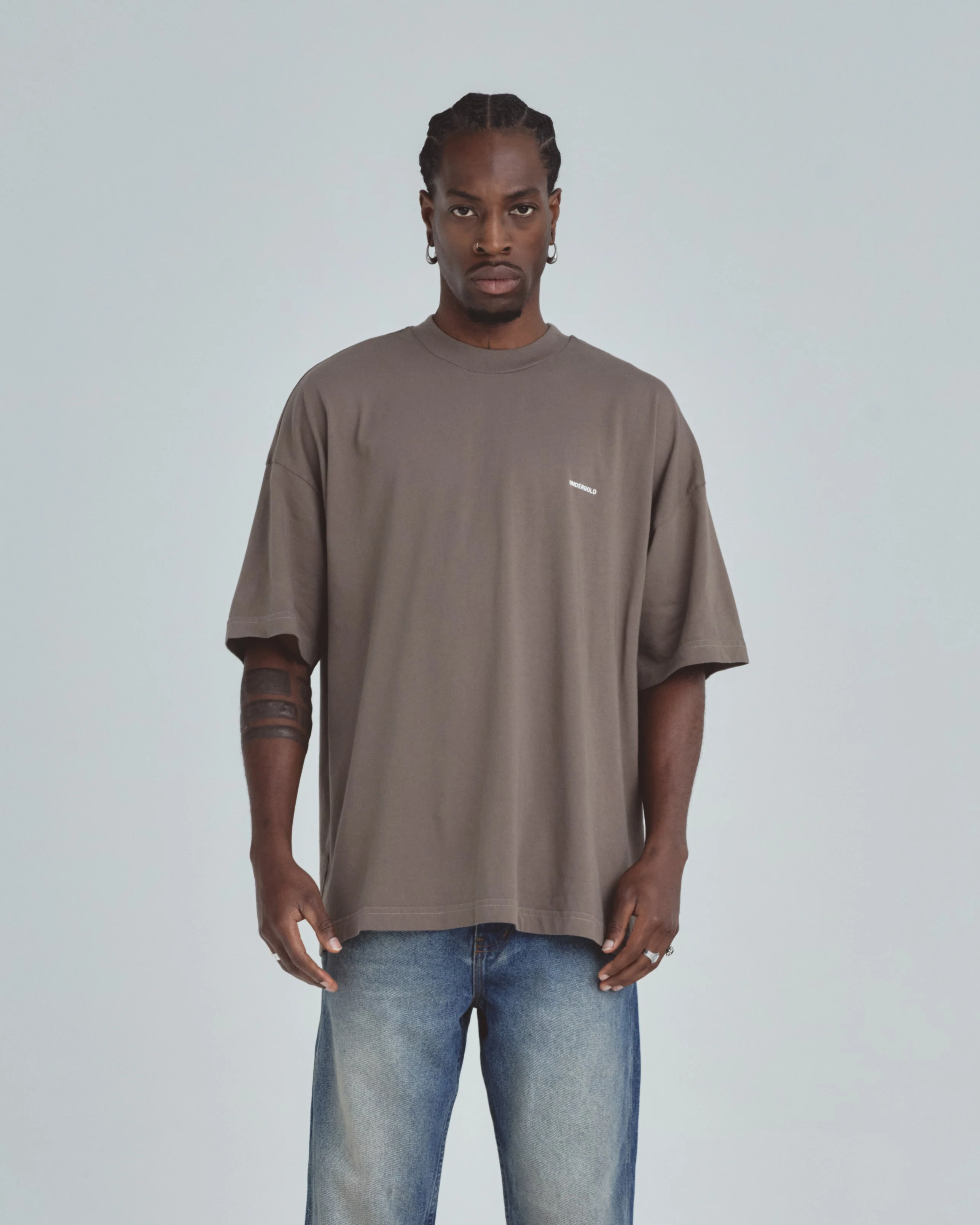Line Basic Tshirt Brown - Image 8