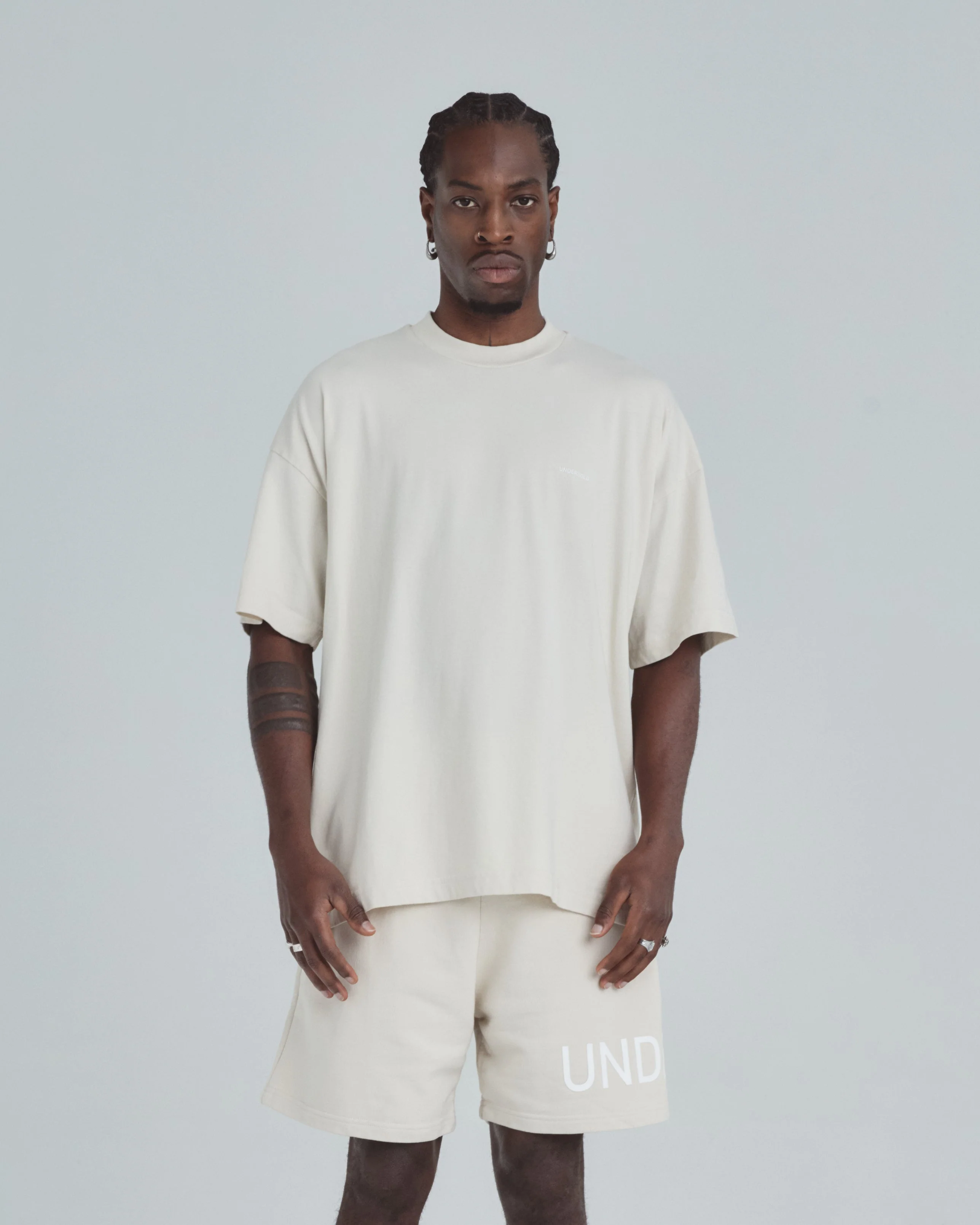 Line Basic Tshirt Cream - Image 8