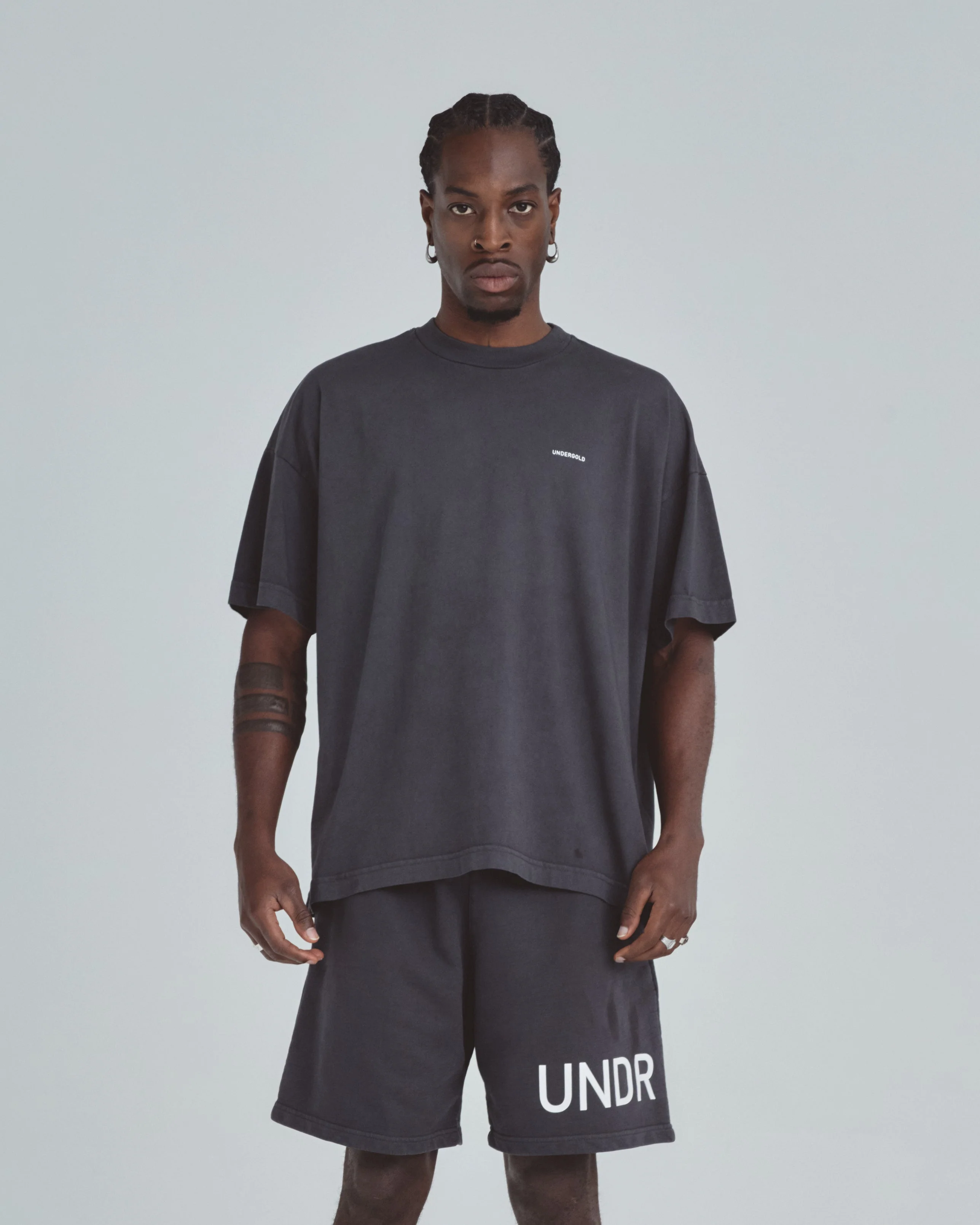 Line Basic Tshirt Dark Gray - Image 2