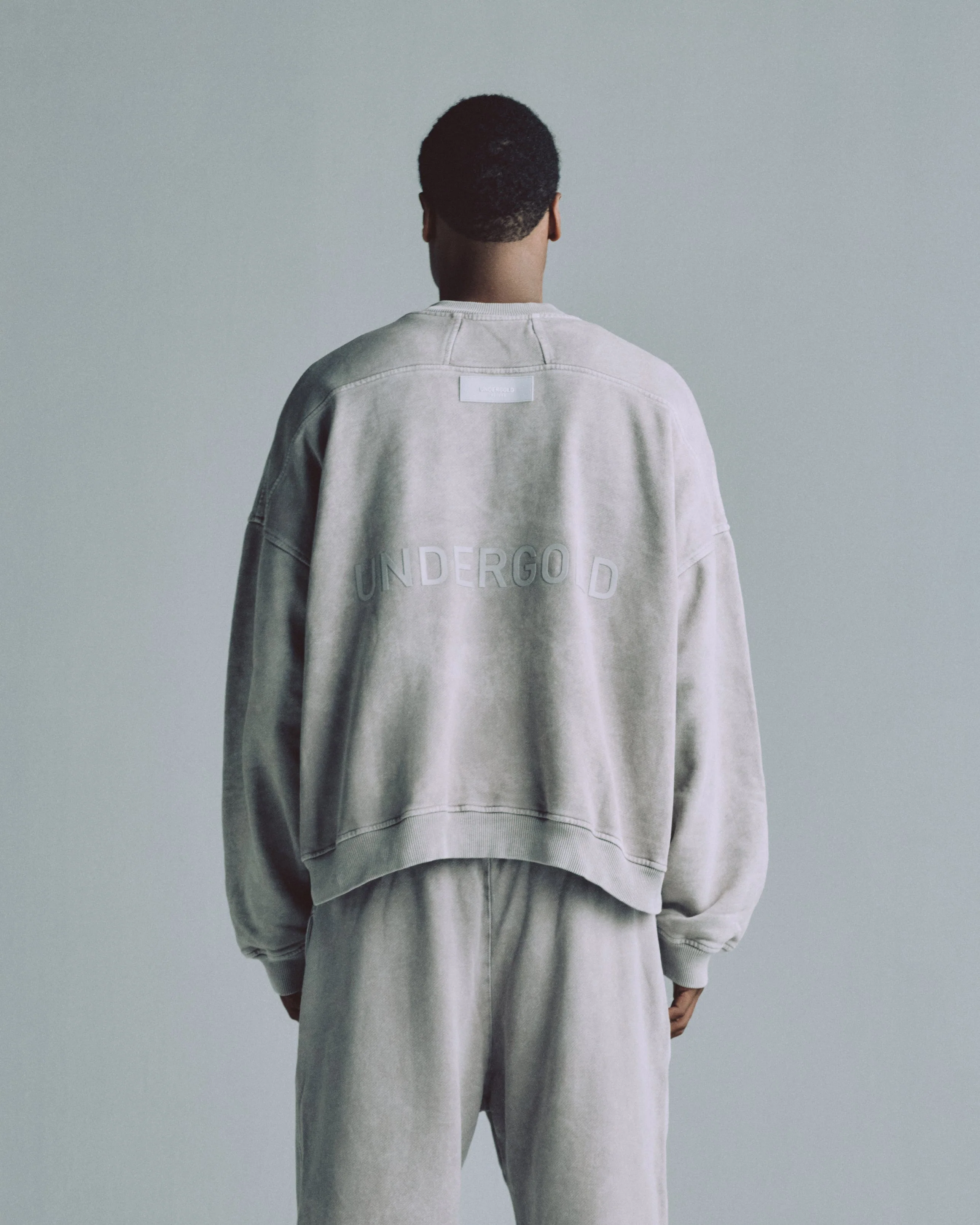Line Logo Crewneck Washed Gray - Image 7