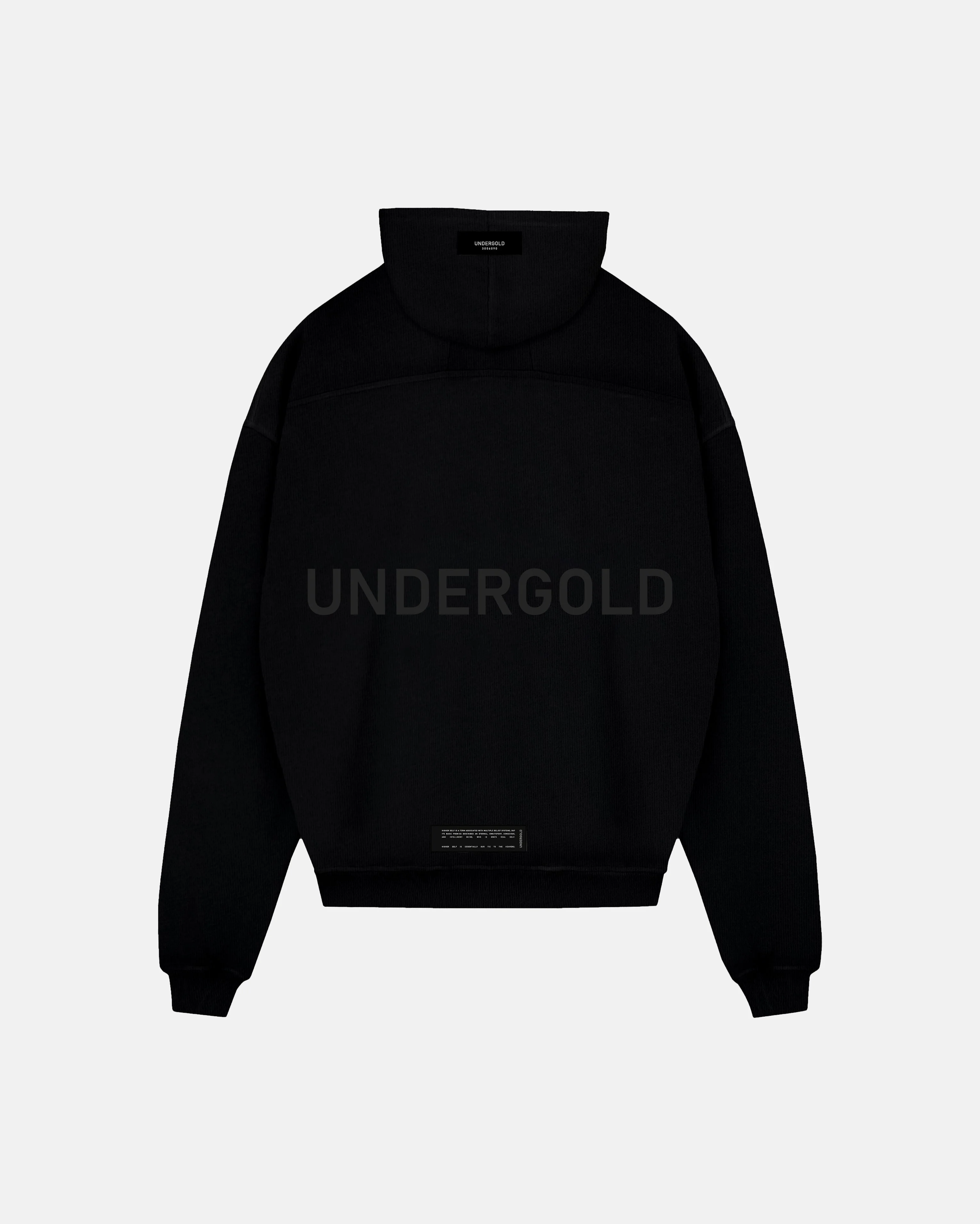 Line Logo Hoodie Black - Image 3