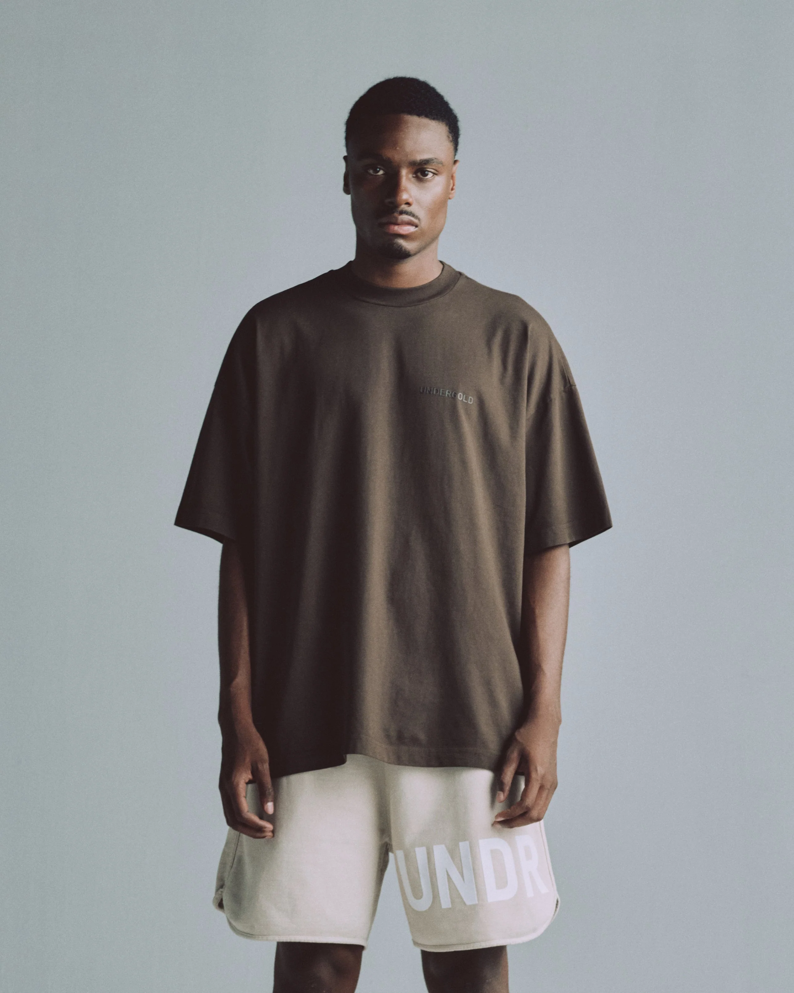 Line Logo Tshirt Brown - Image 6