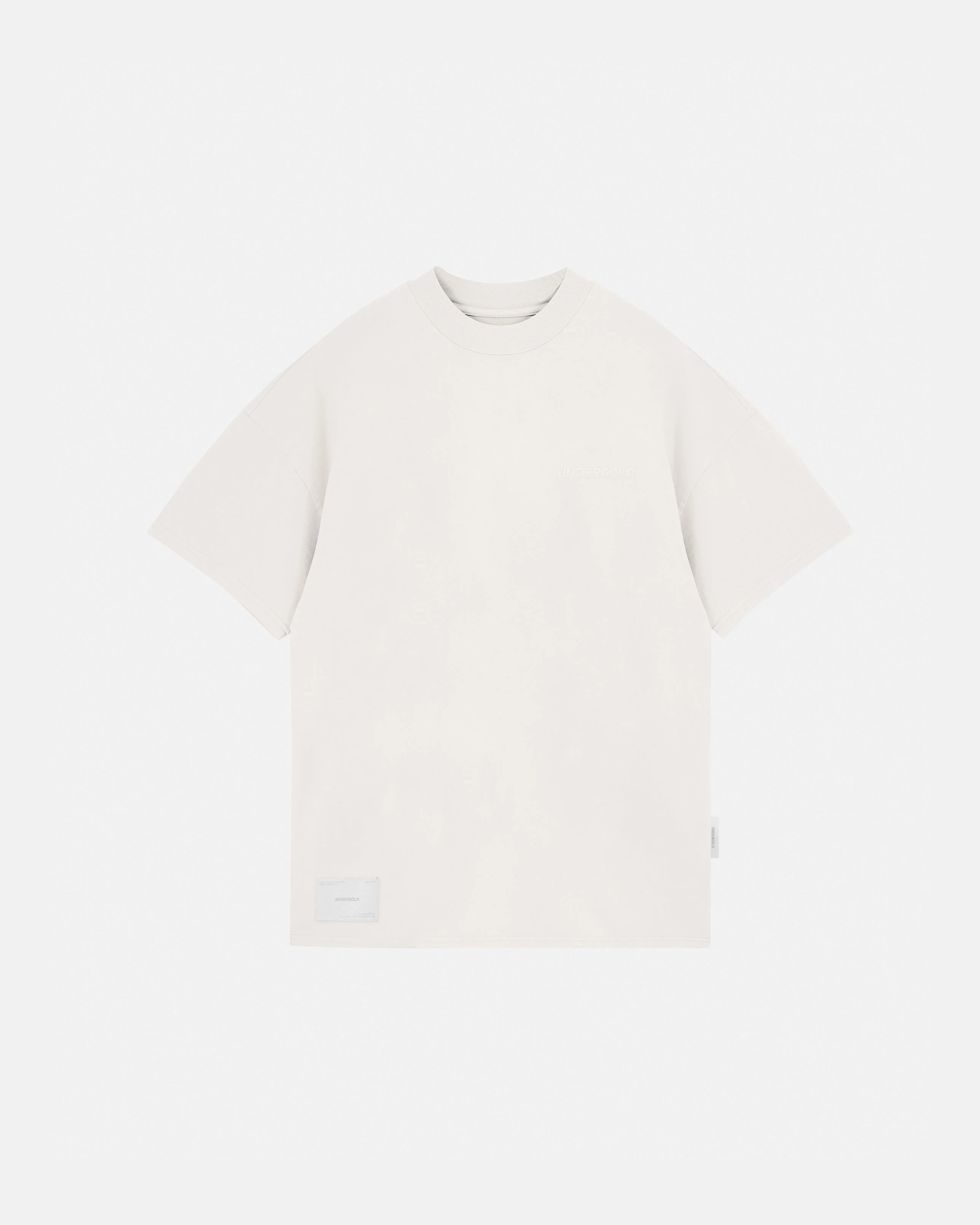 Line Logo Tshirt Cream - Image 3