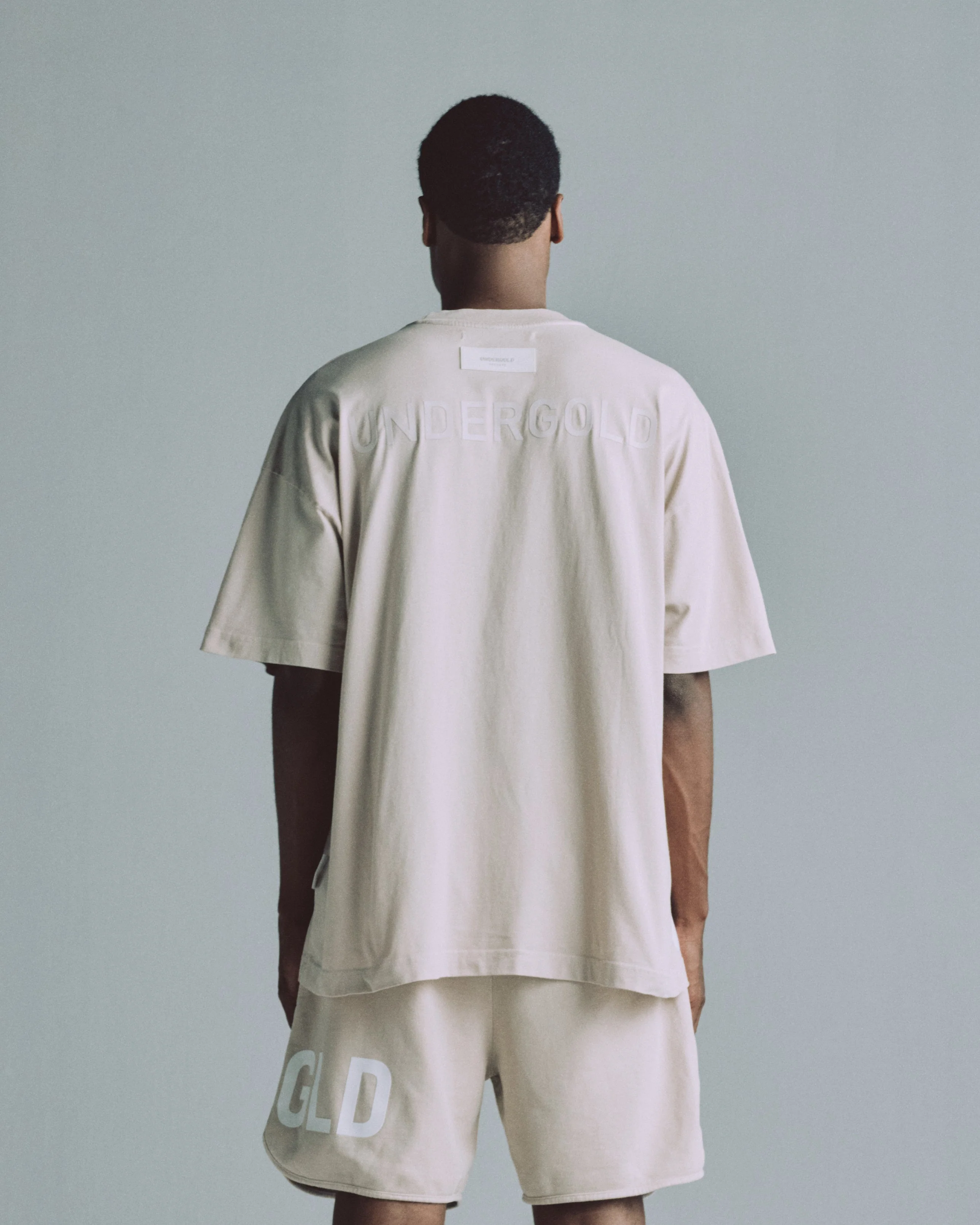 Line Logo Tshirt Cream - Image 7