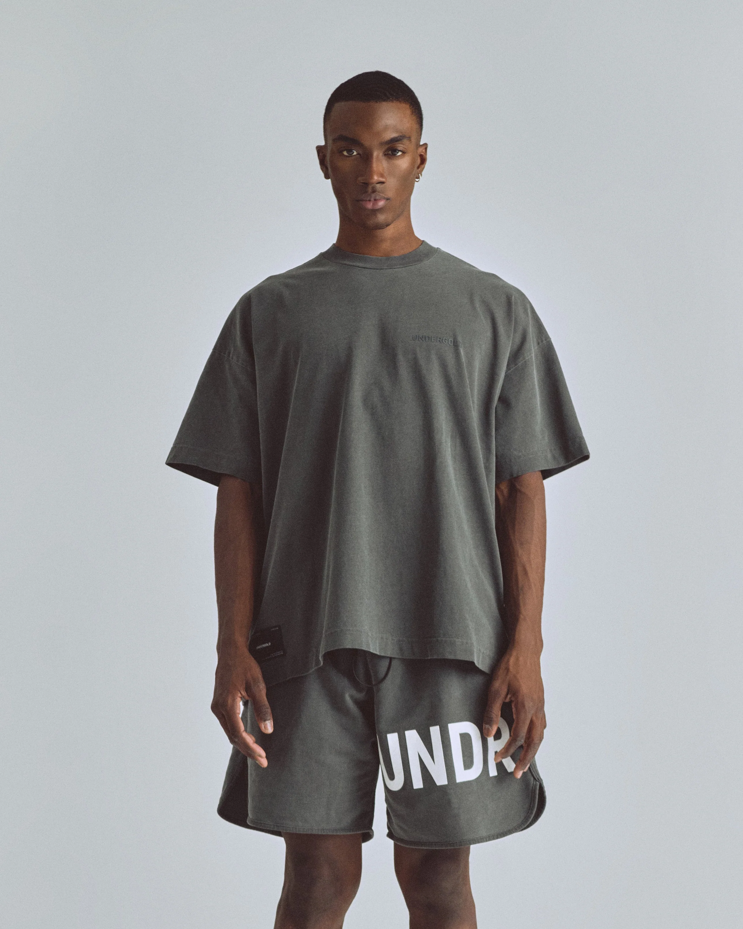 Line Logo Tshirt Vintage Gray - Image 8