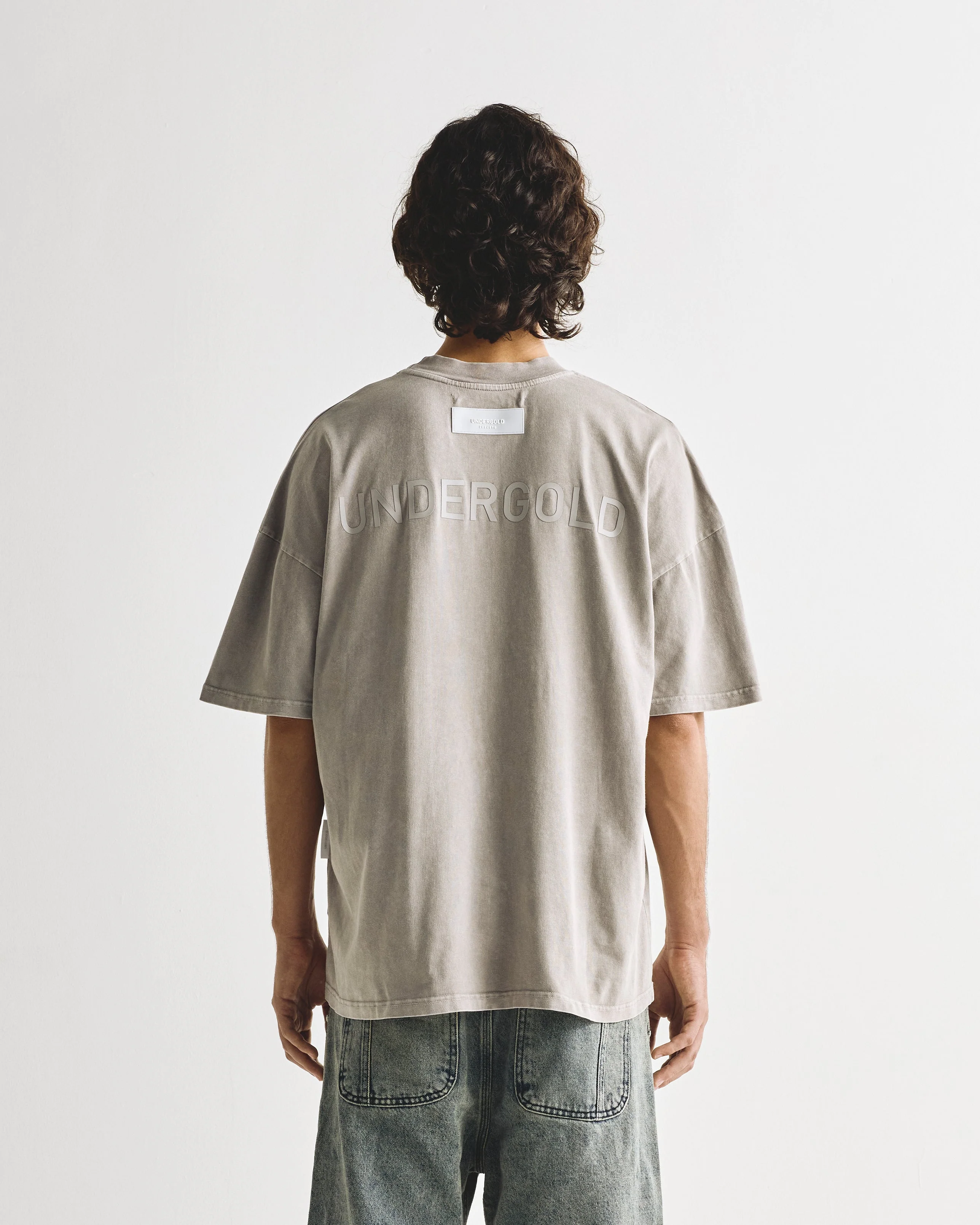 Line Logo Tshirt Washed Gray - Image 6