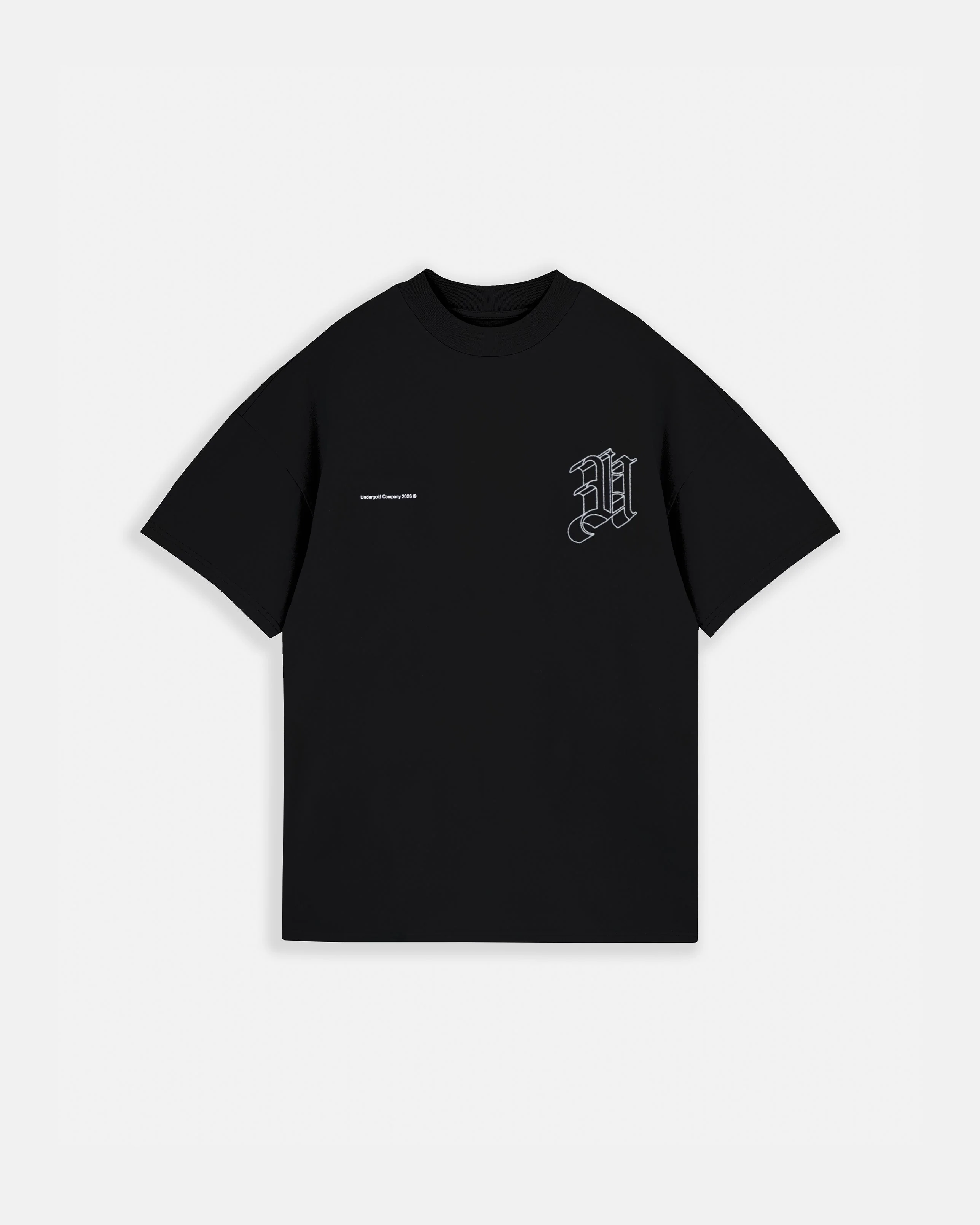 Line Solid U Tshirt Black - Image 3