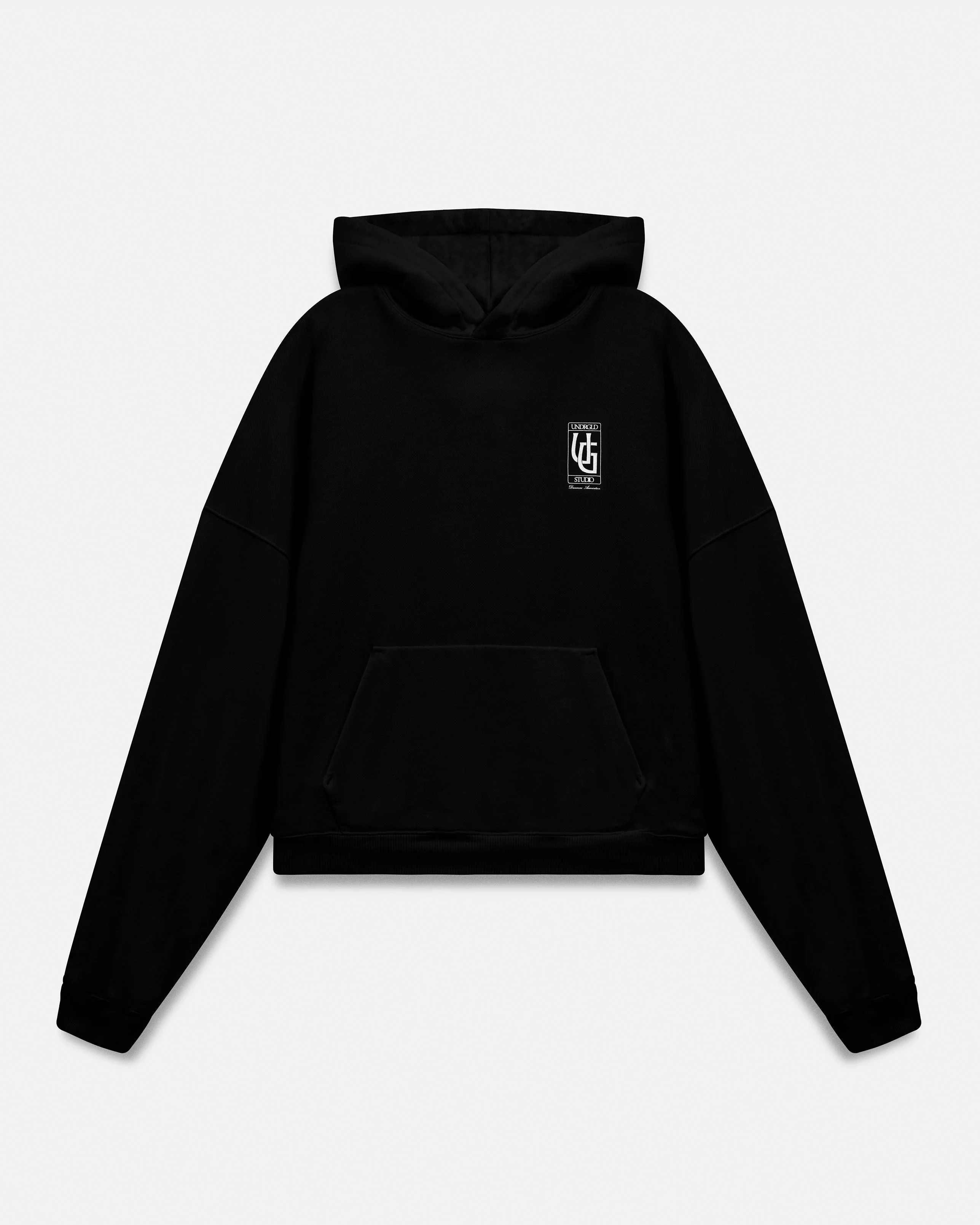 Line UG Frame Boxy Fit Hoodie Black - Image 2