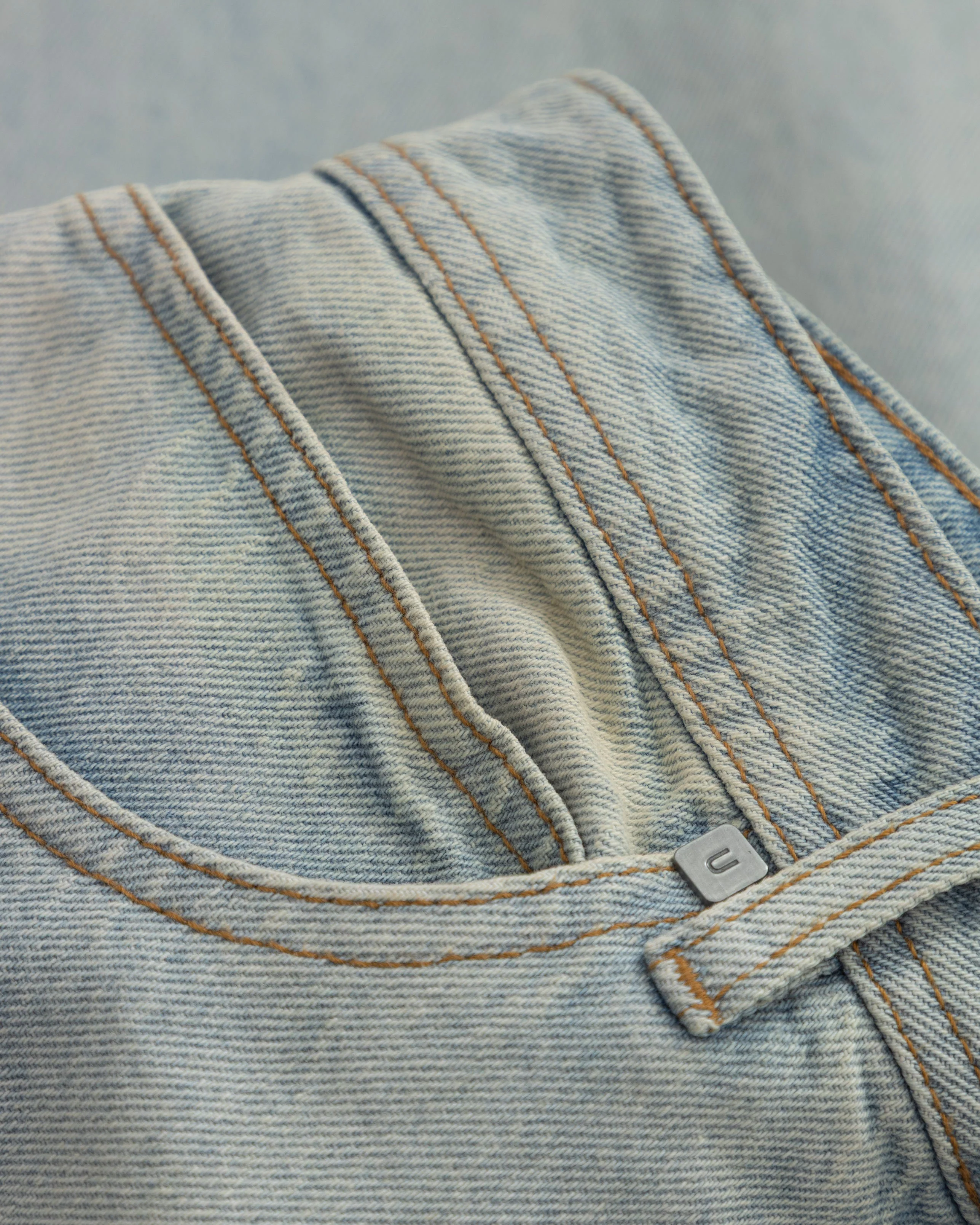W Line Basic Wide Jeans Light Blue - Image 4
