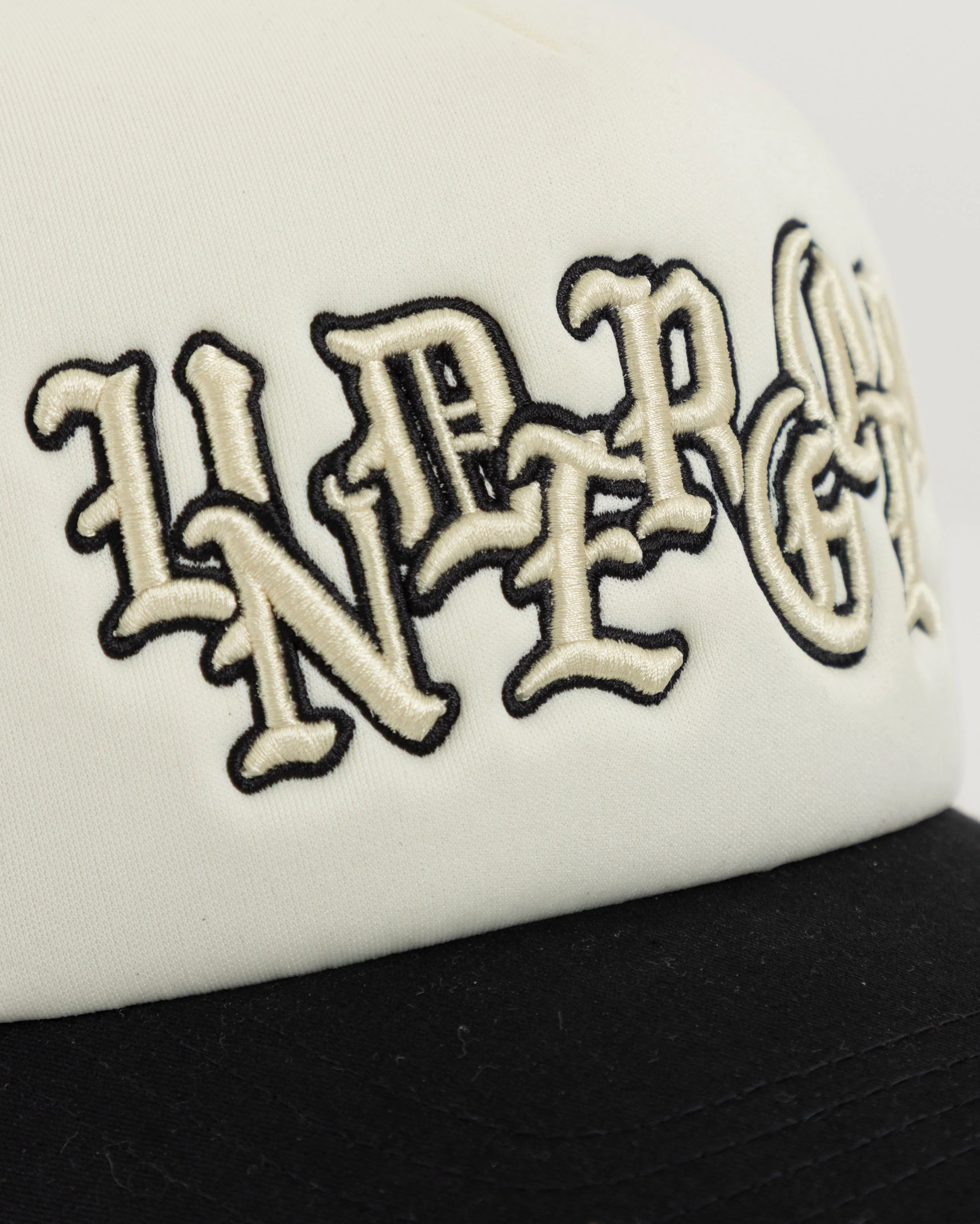 Basics UNDERGOLD Goth Trucker Cap Black/Cream - Image 2