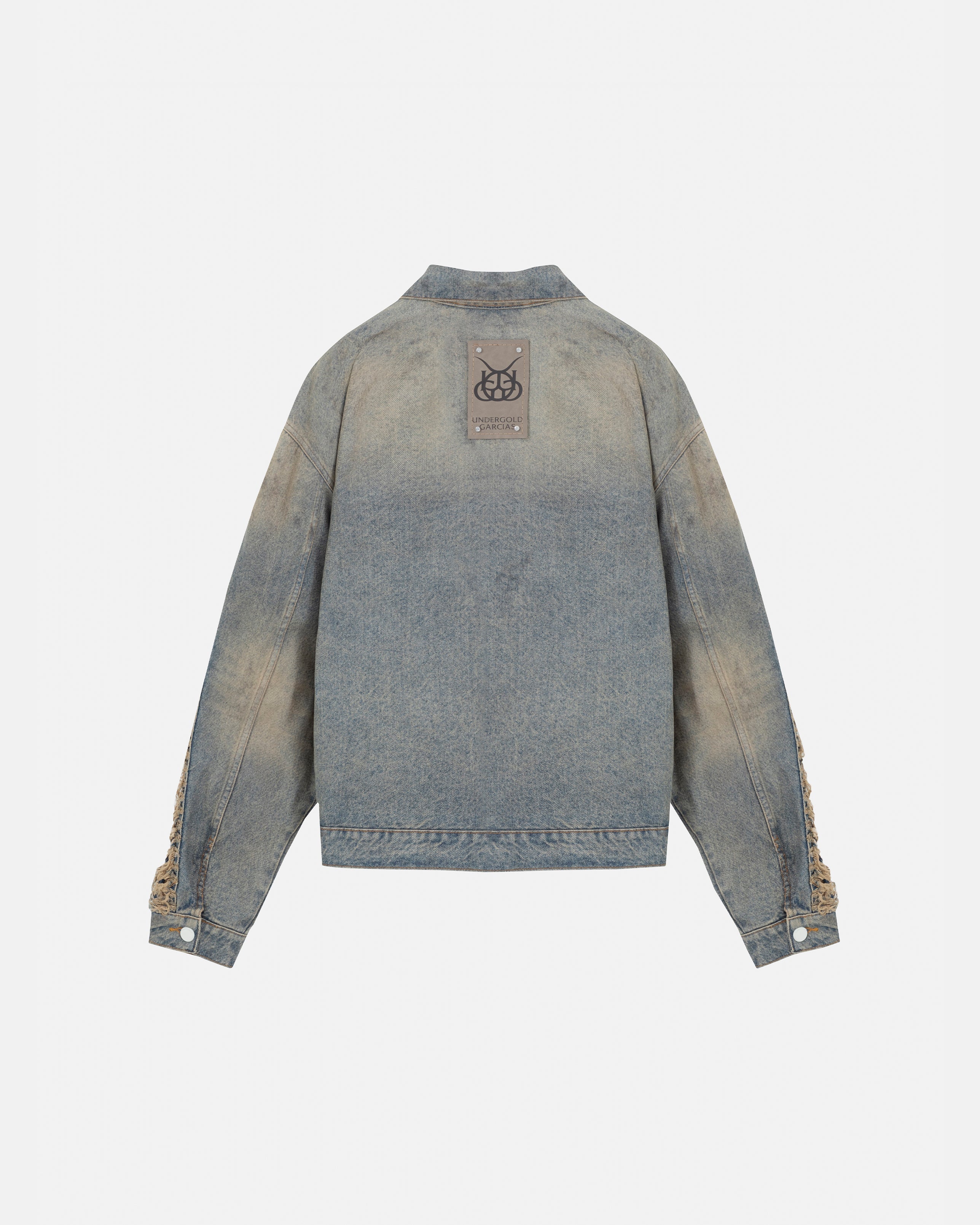 Santa Union Basic Ripped Jacket DIrty Blue - Image 3