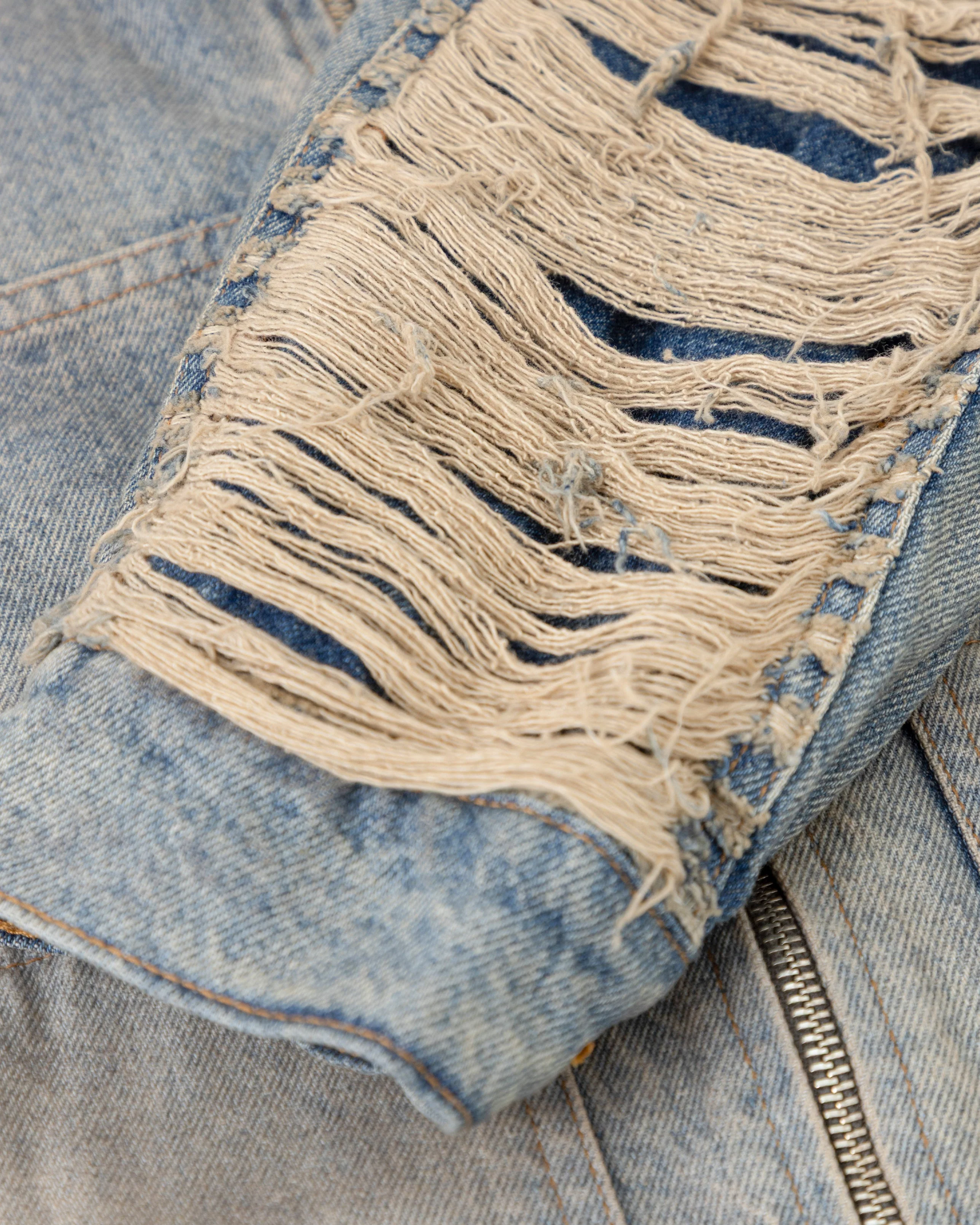 Santa Union Basic Ripped Jacket DIrty Blue - Image 6