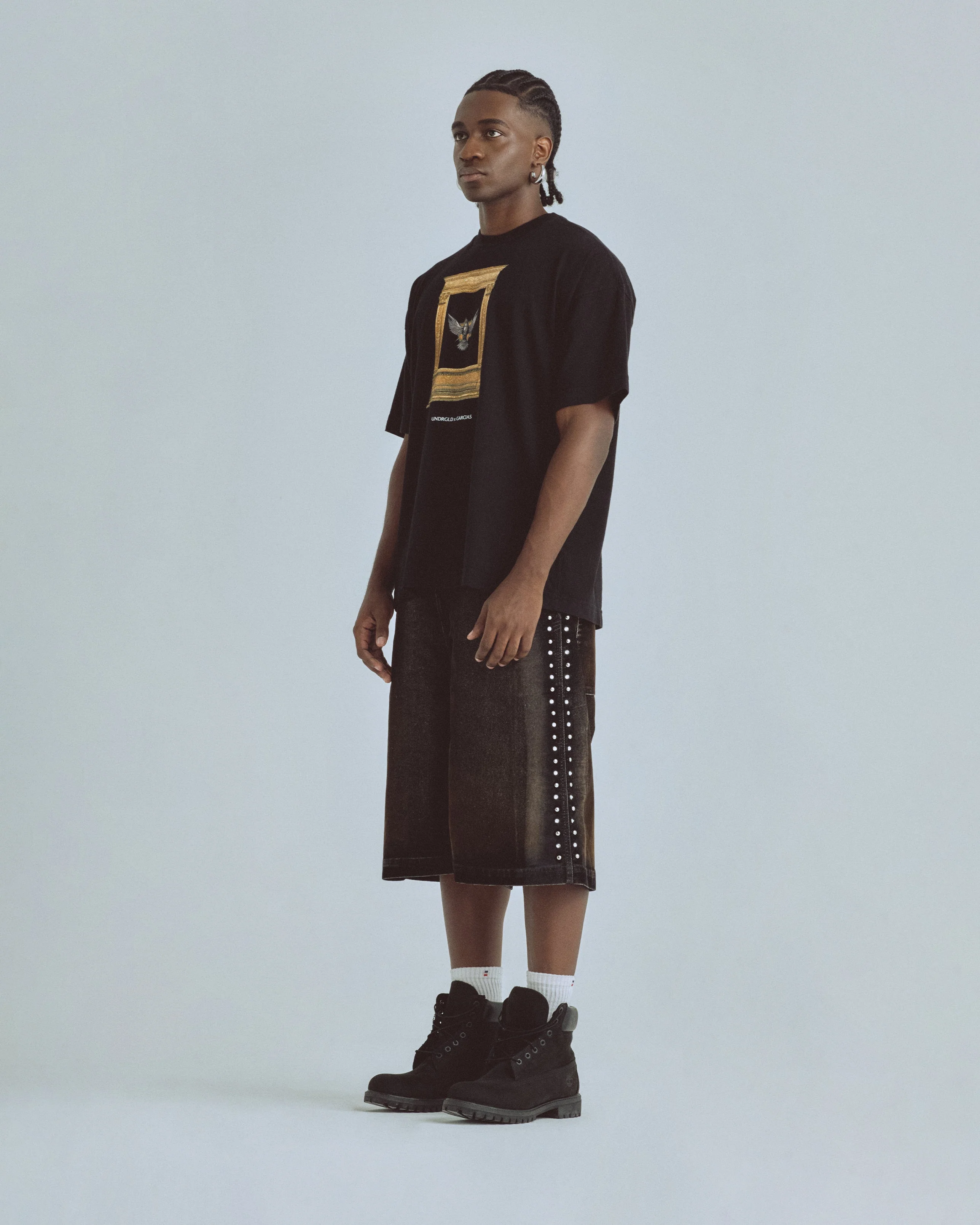 Santa Union Basic Velvet Short Black - Image 5