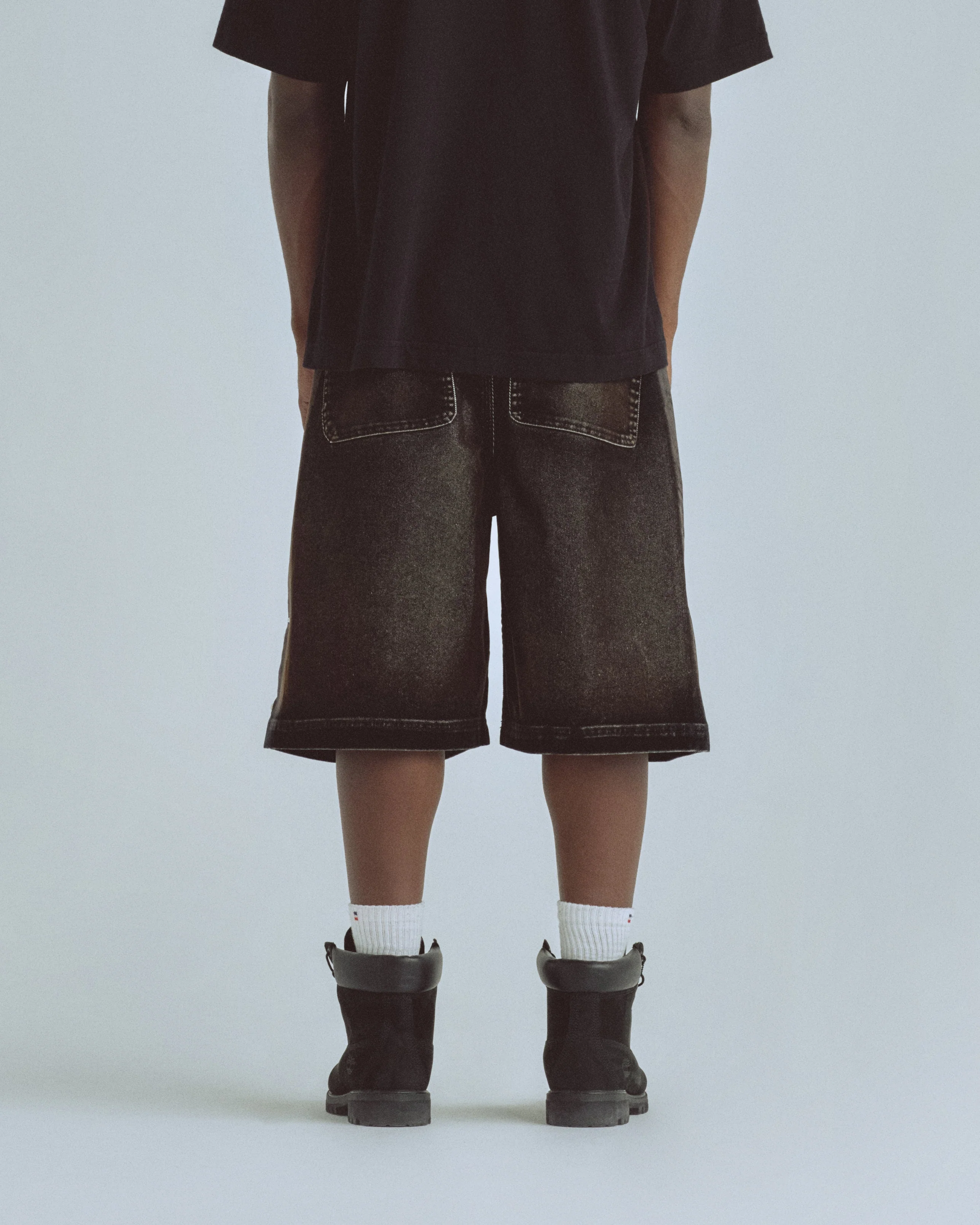 Santa Union Basic Velvet Short Black - Image 7