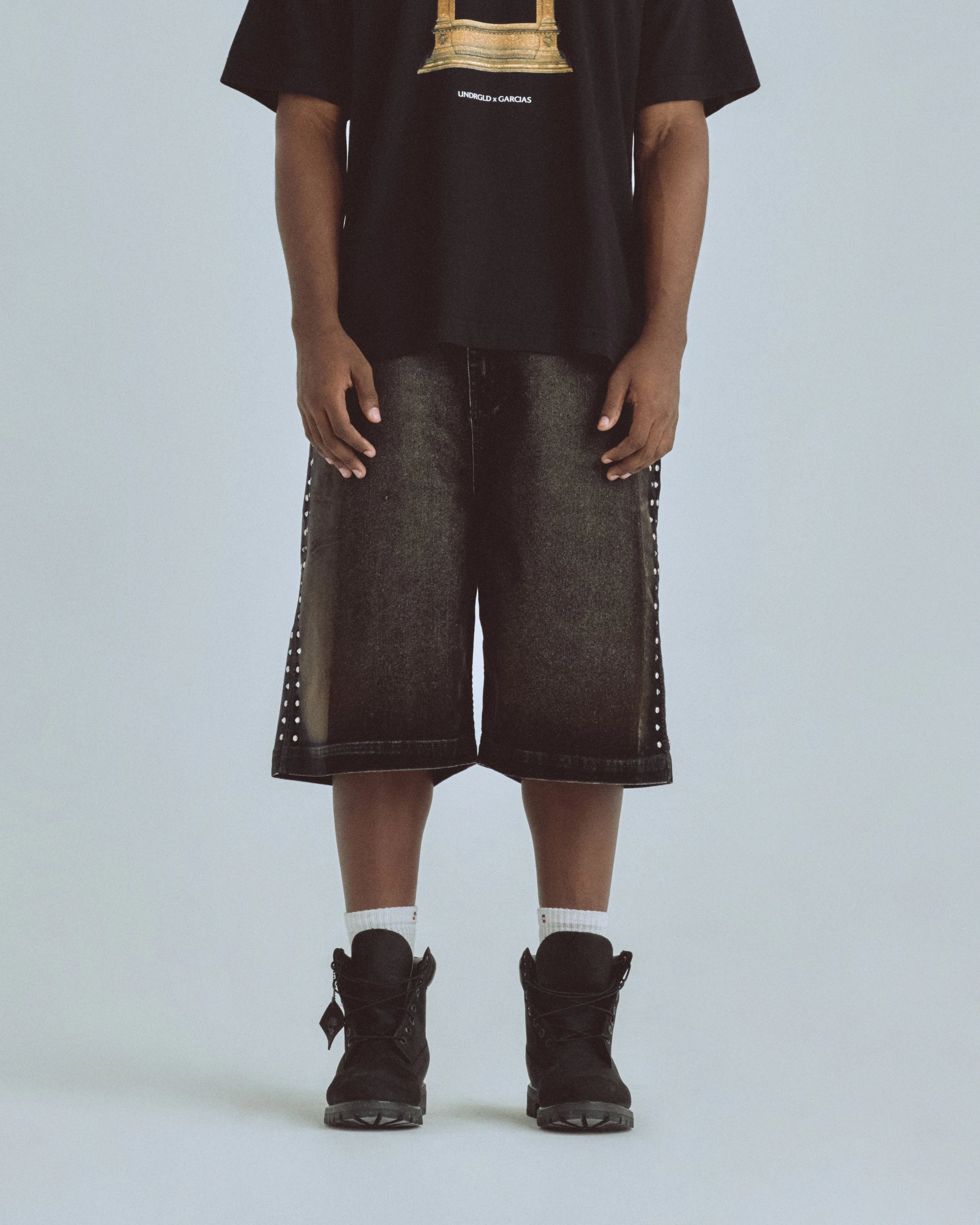 Santa Union Basic Velvet Short Black - Image 8