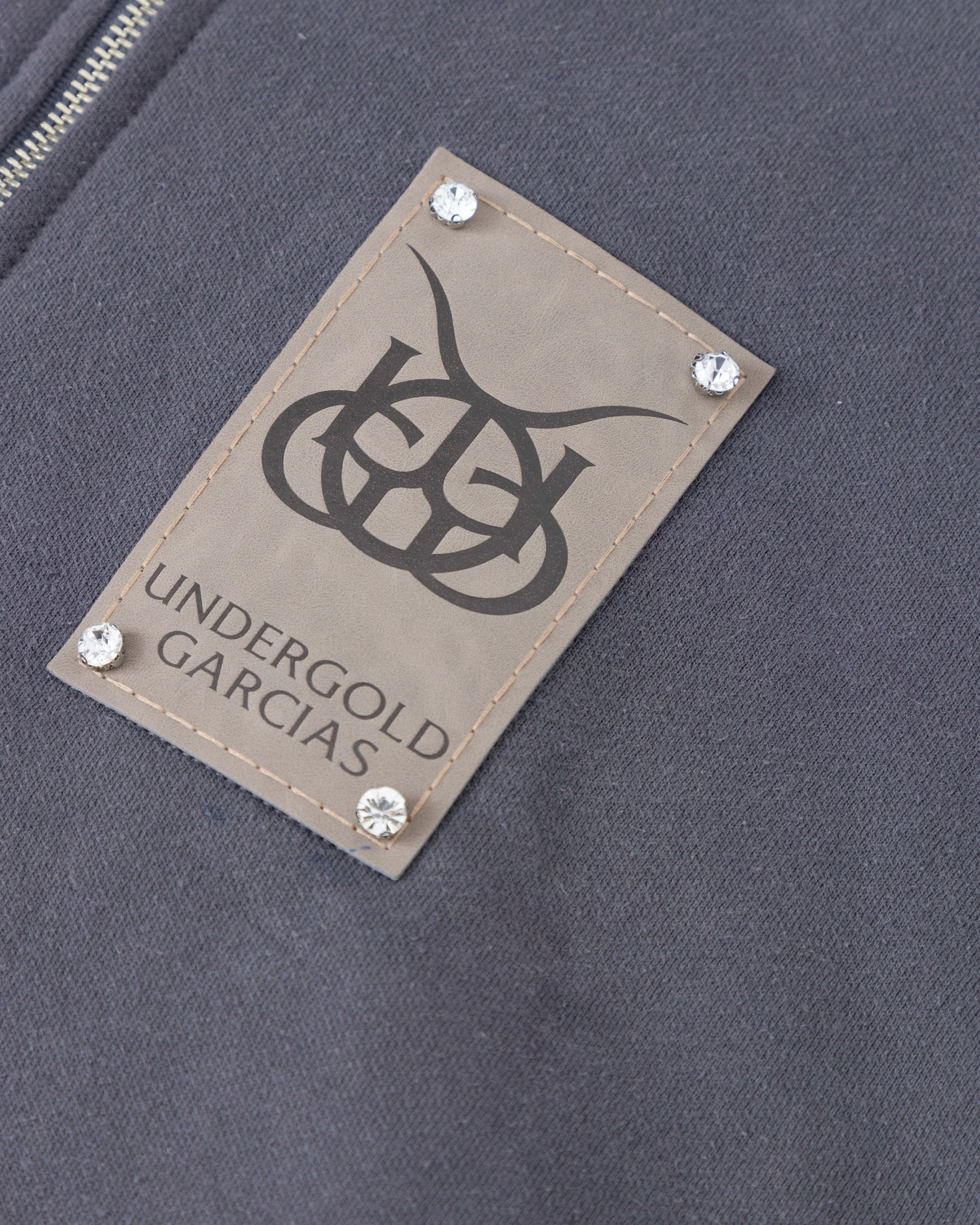 Santa Unión Basic Zip Up Hoodie Vintage Gray - Image 4