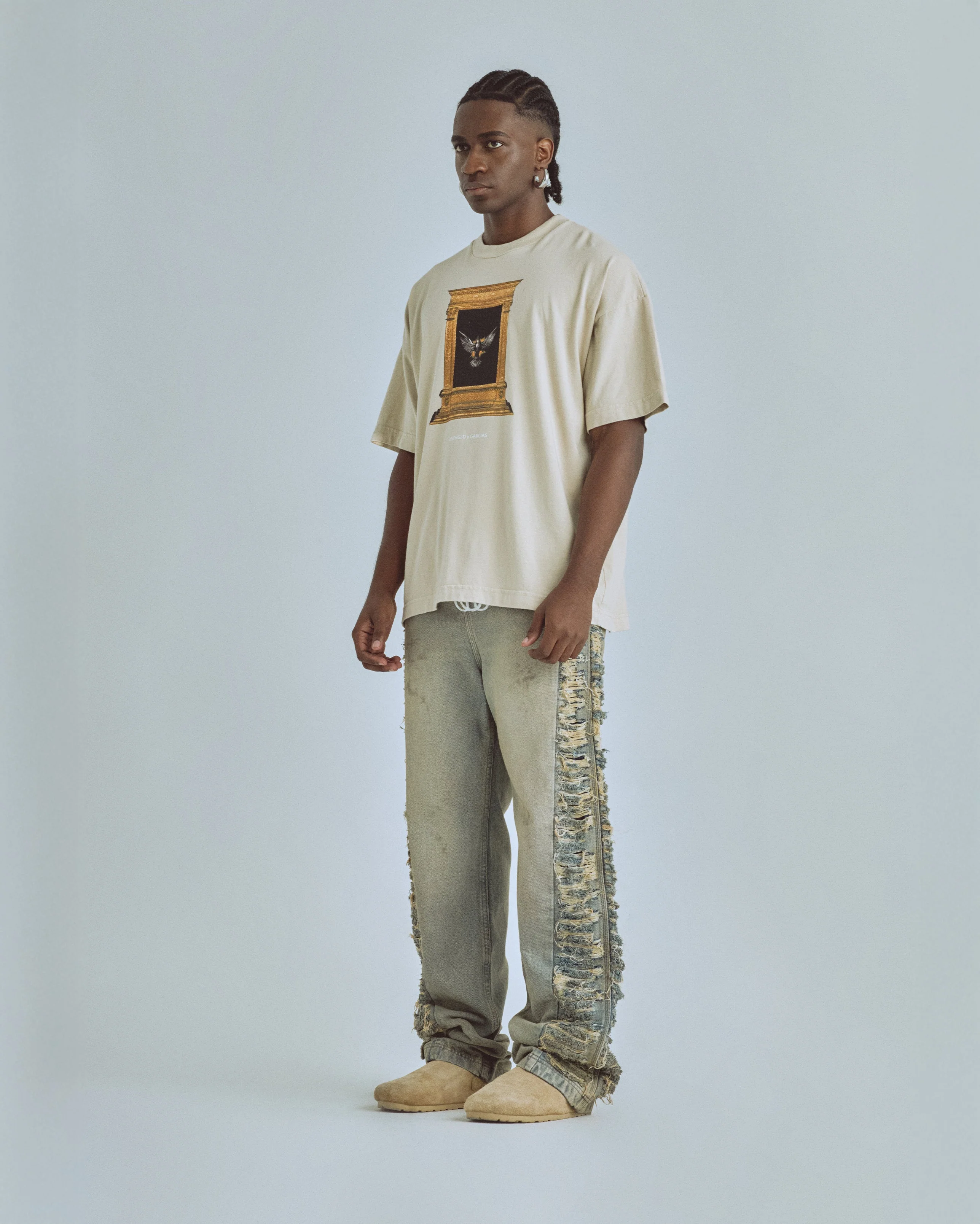 Santa Unión Holy Ghost Tshirt Cream - Image 5