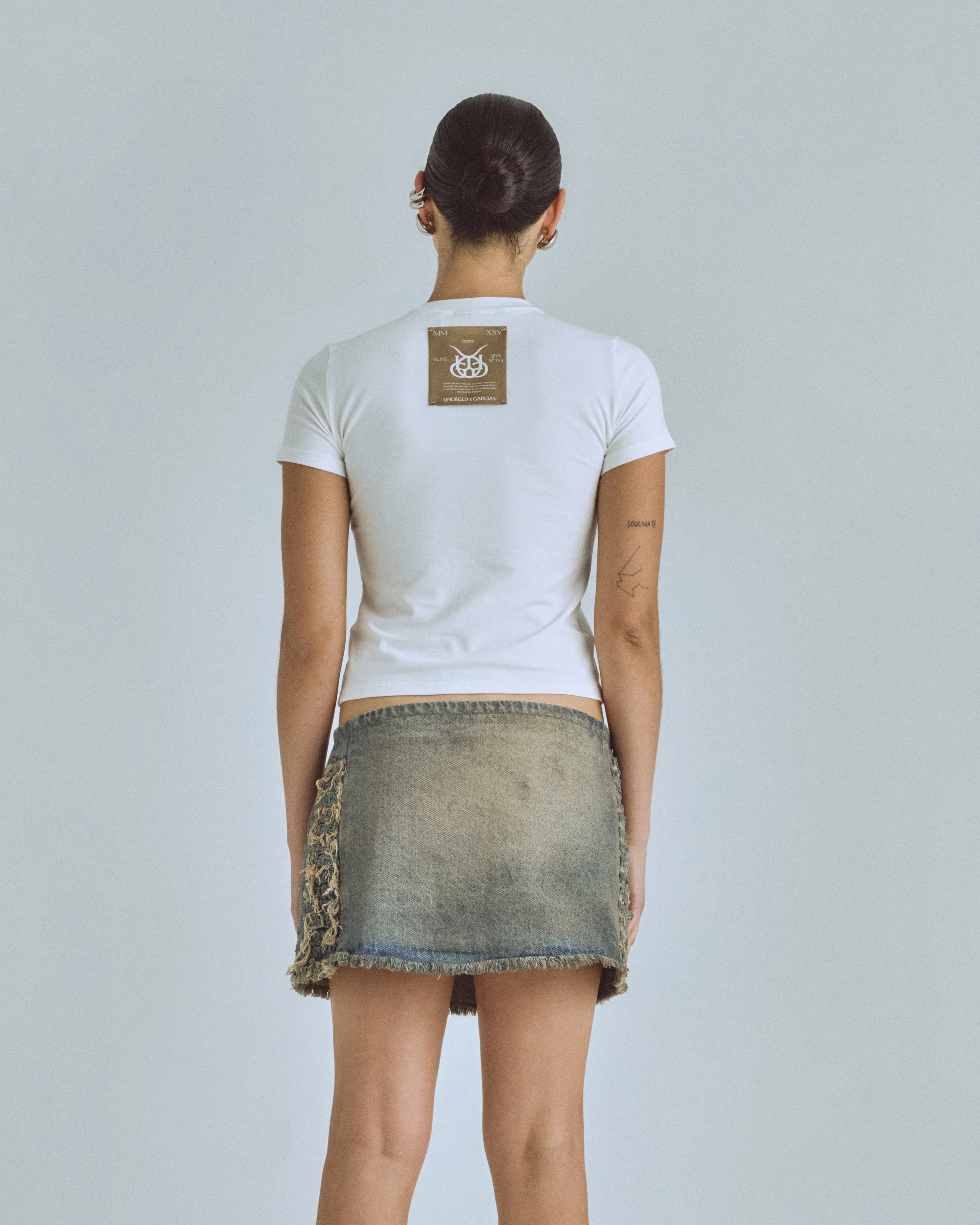 Santa Union "Unión" Long Baby Tee White - Image 7