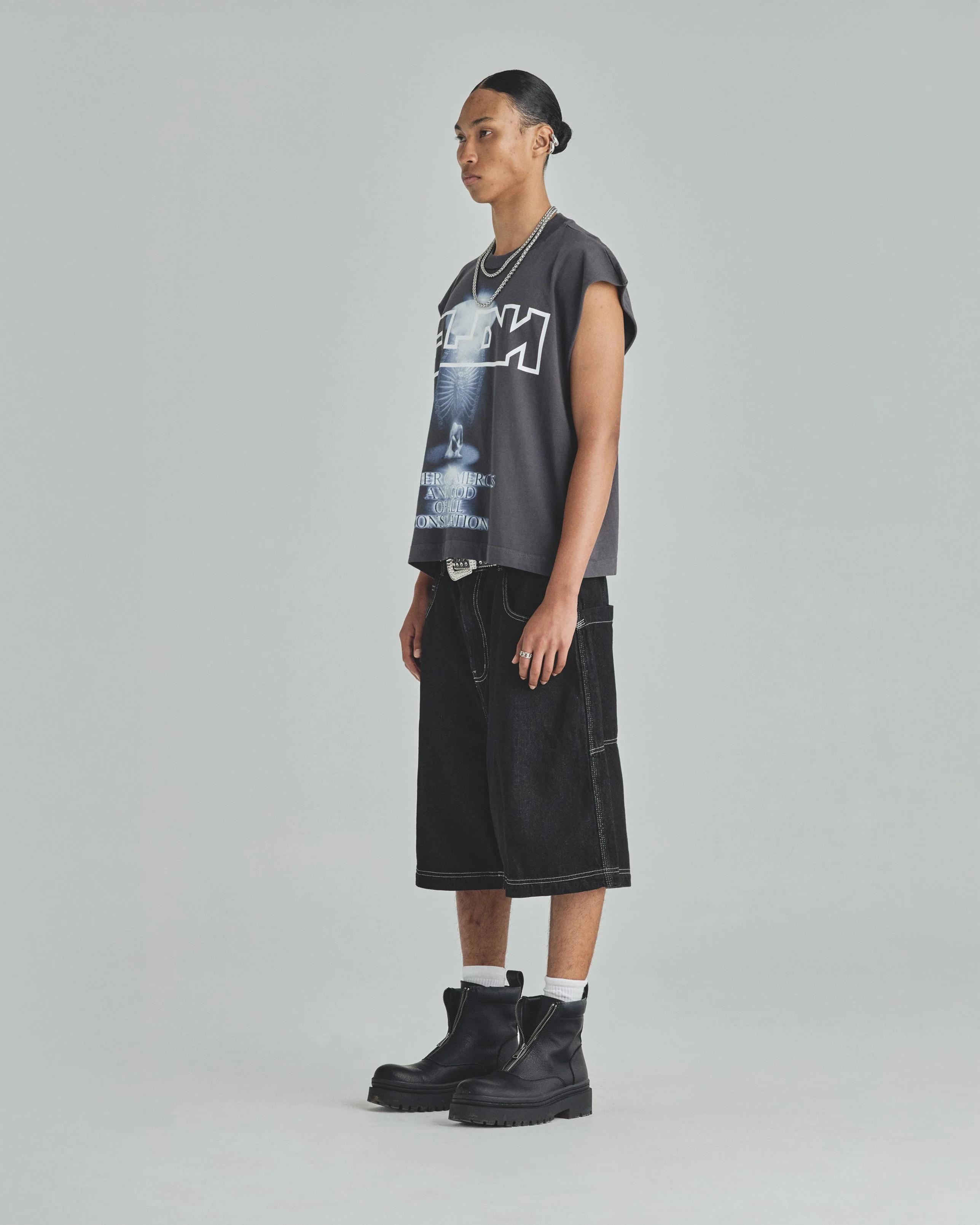 Spring Consolation Sleeveless Tshirt Vintage Gray - Image 5