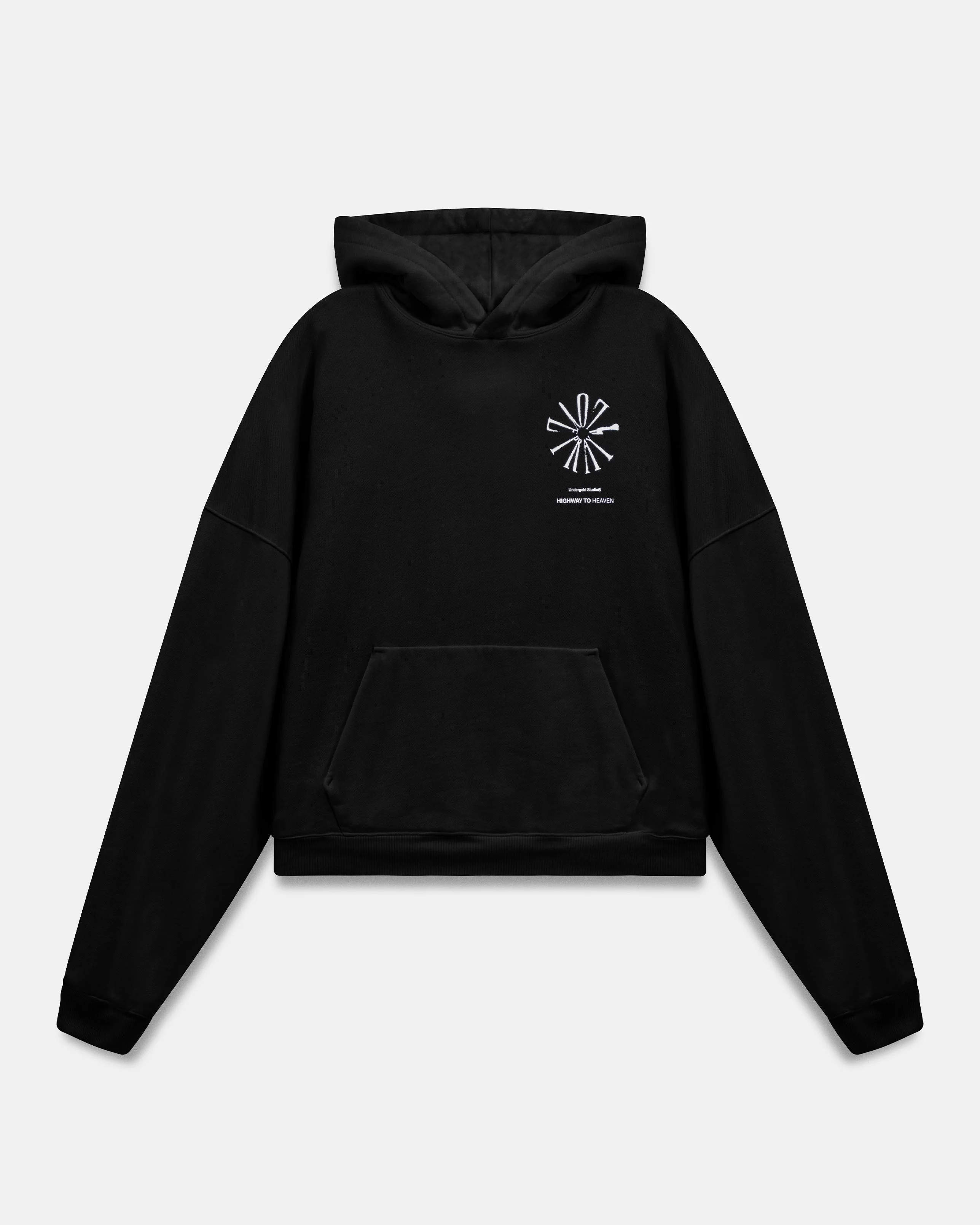Spring Pray 4 Love Boxy Fit Hoodie Black - Image 3
