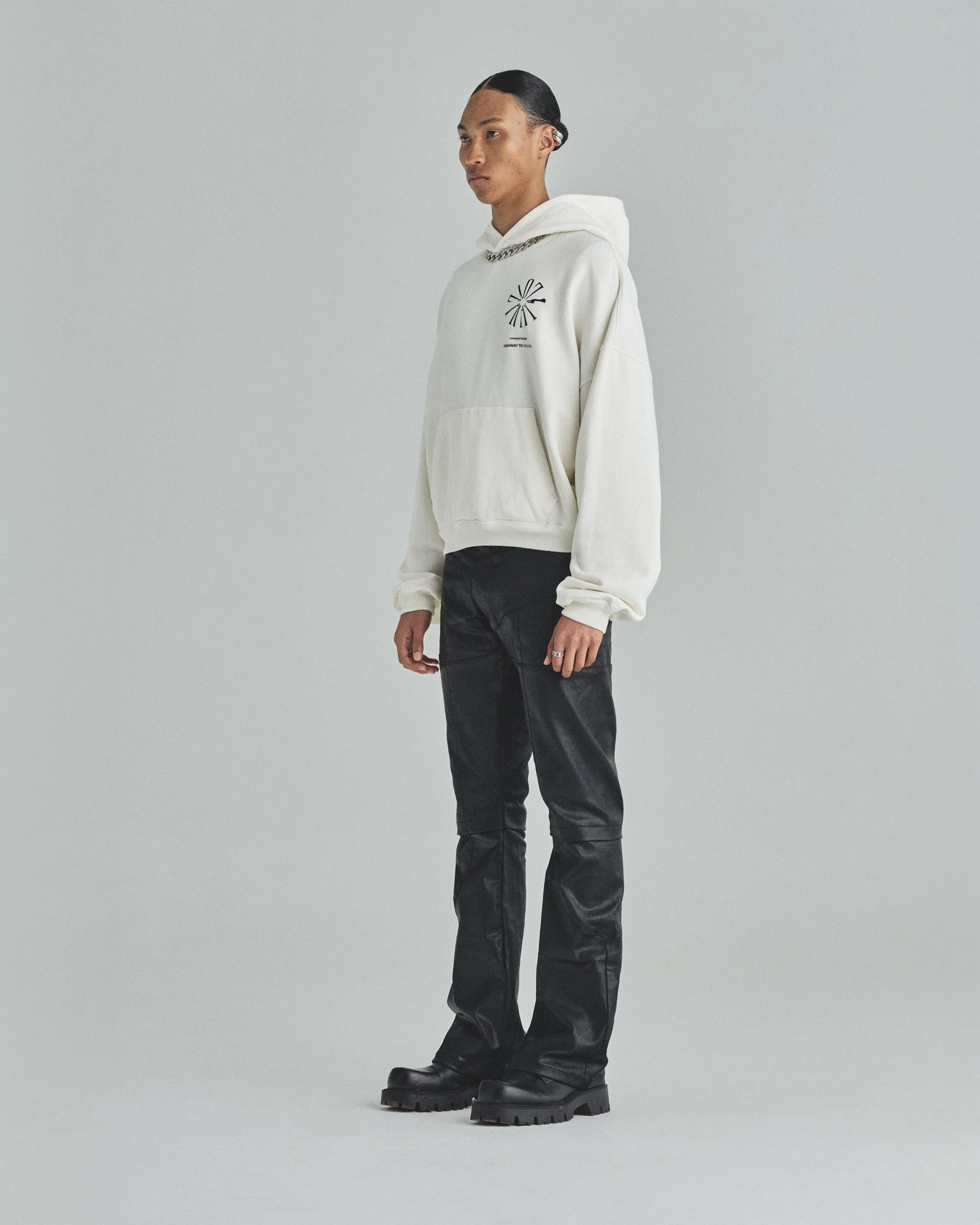 Spring Pray 4 Love Boxy Fit Hoodie White - Image 5