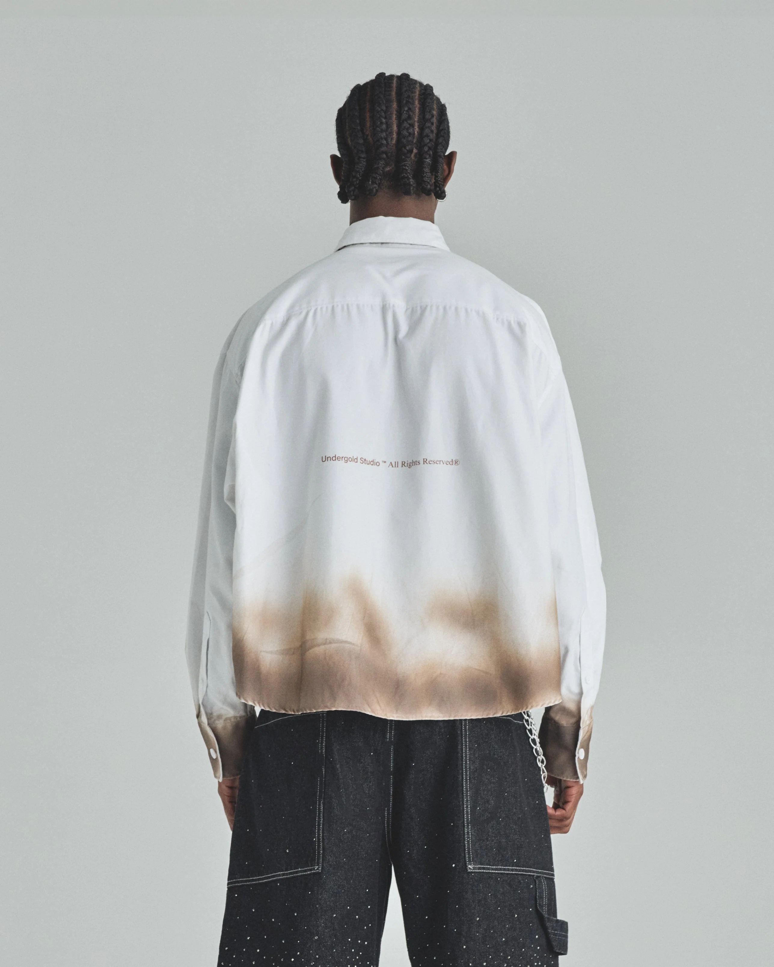 Spring Pray 4 Love Boxy Fit Long Sleeve Shirt Burnt White - Image 7