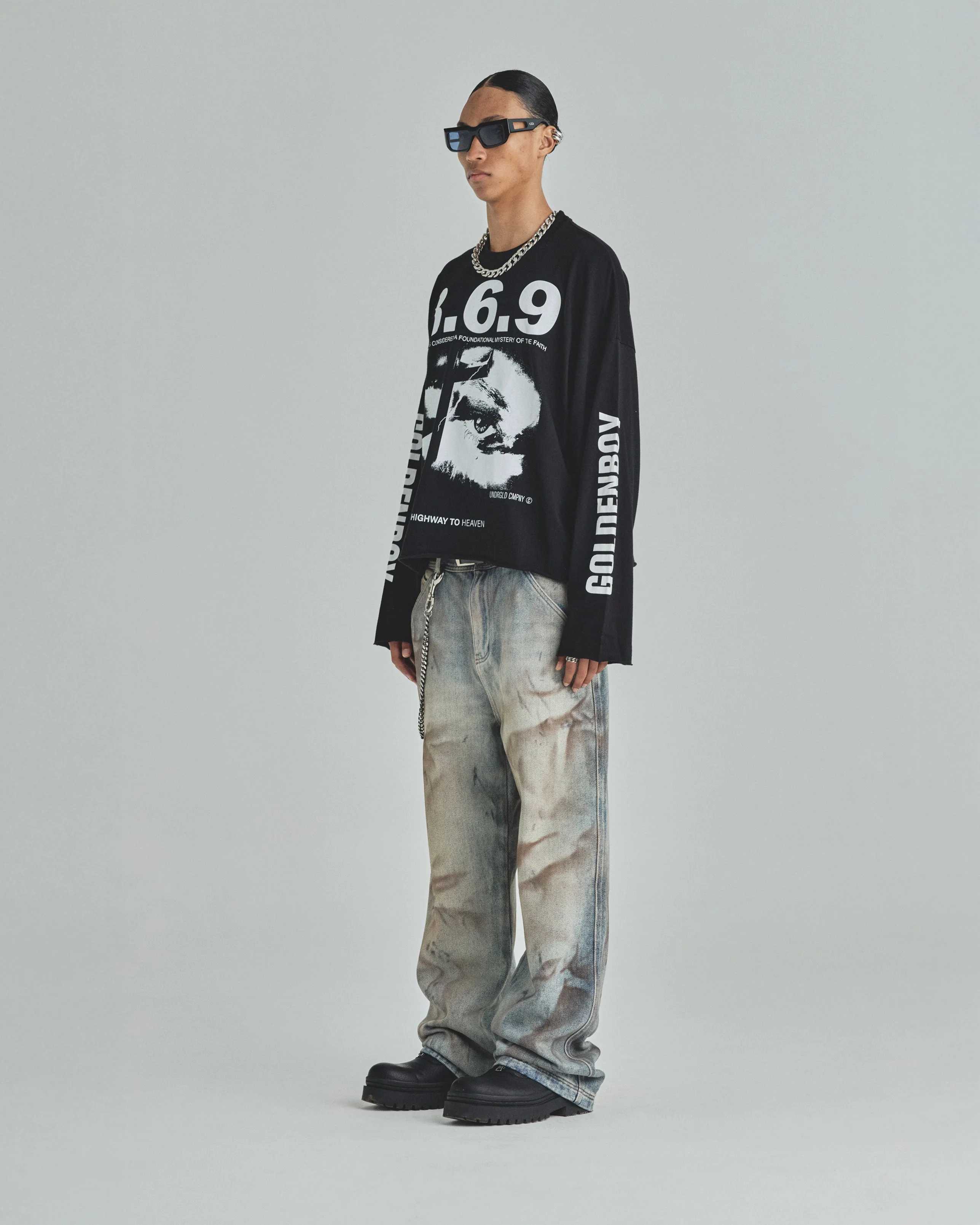 Spring Trinitas Long Sleeve Tshirt Black - Image 5