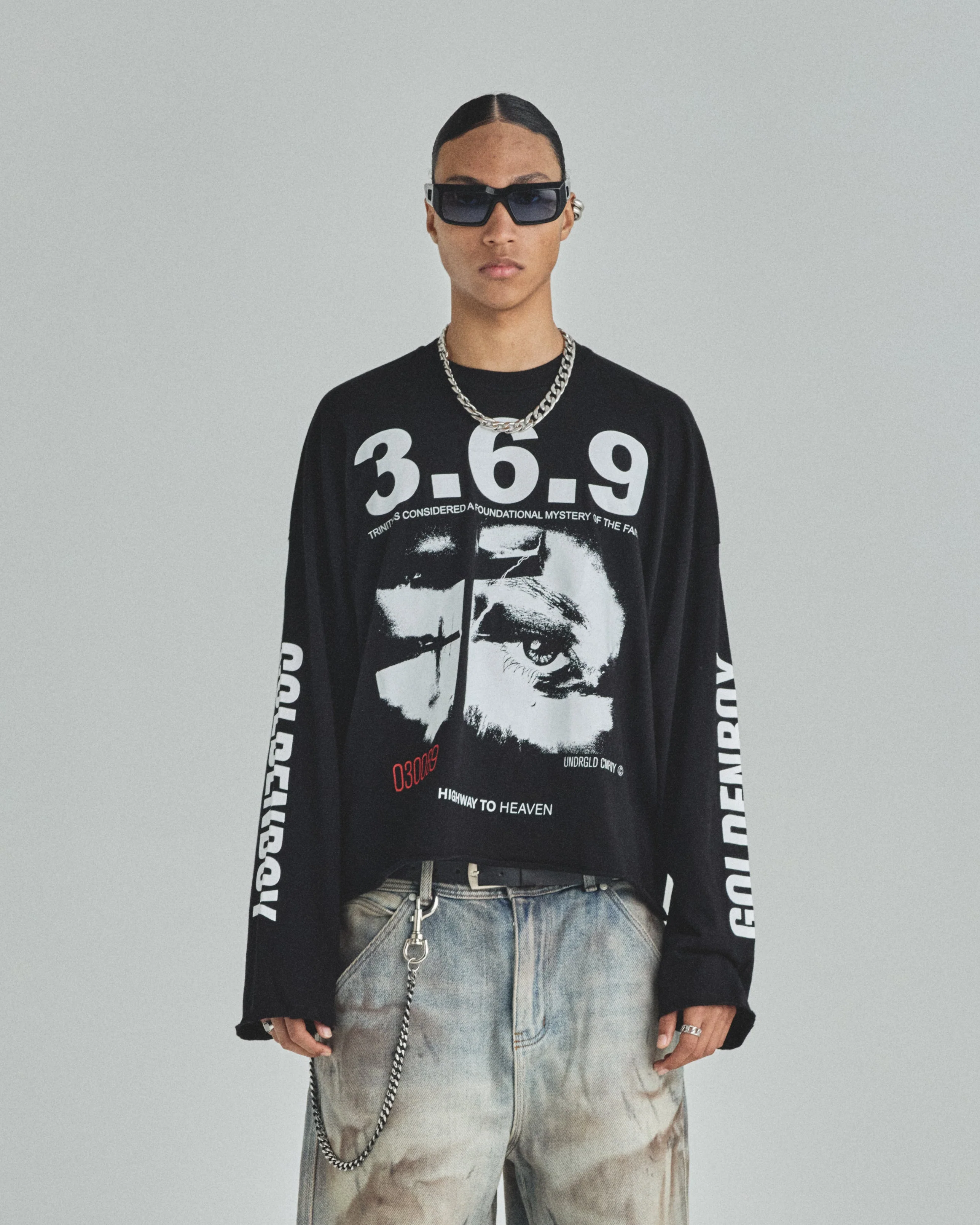 Spring Trinitas Long Sleeve Tshirt Black - Image 8