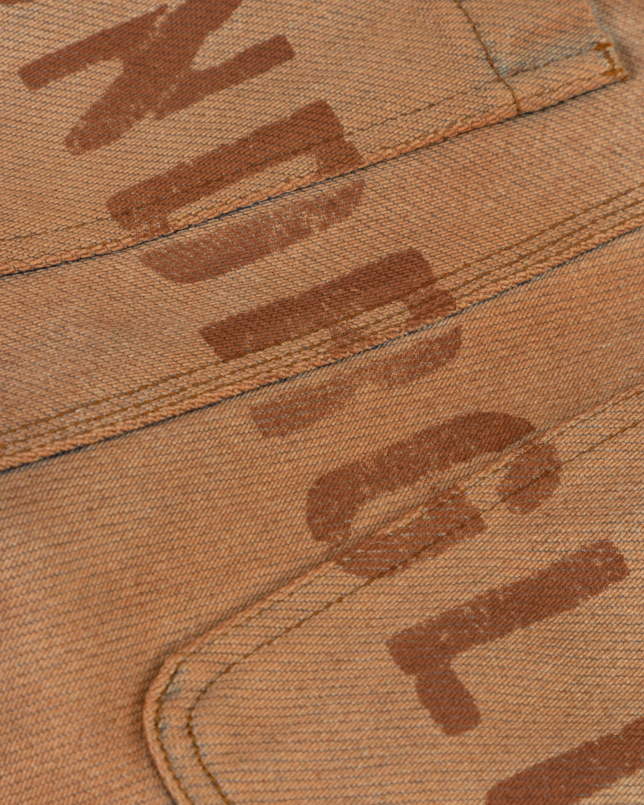 Spring UNDRGLD Zip Up Wide Jeans Brown - Image 4