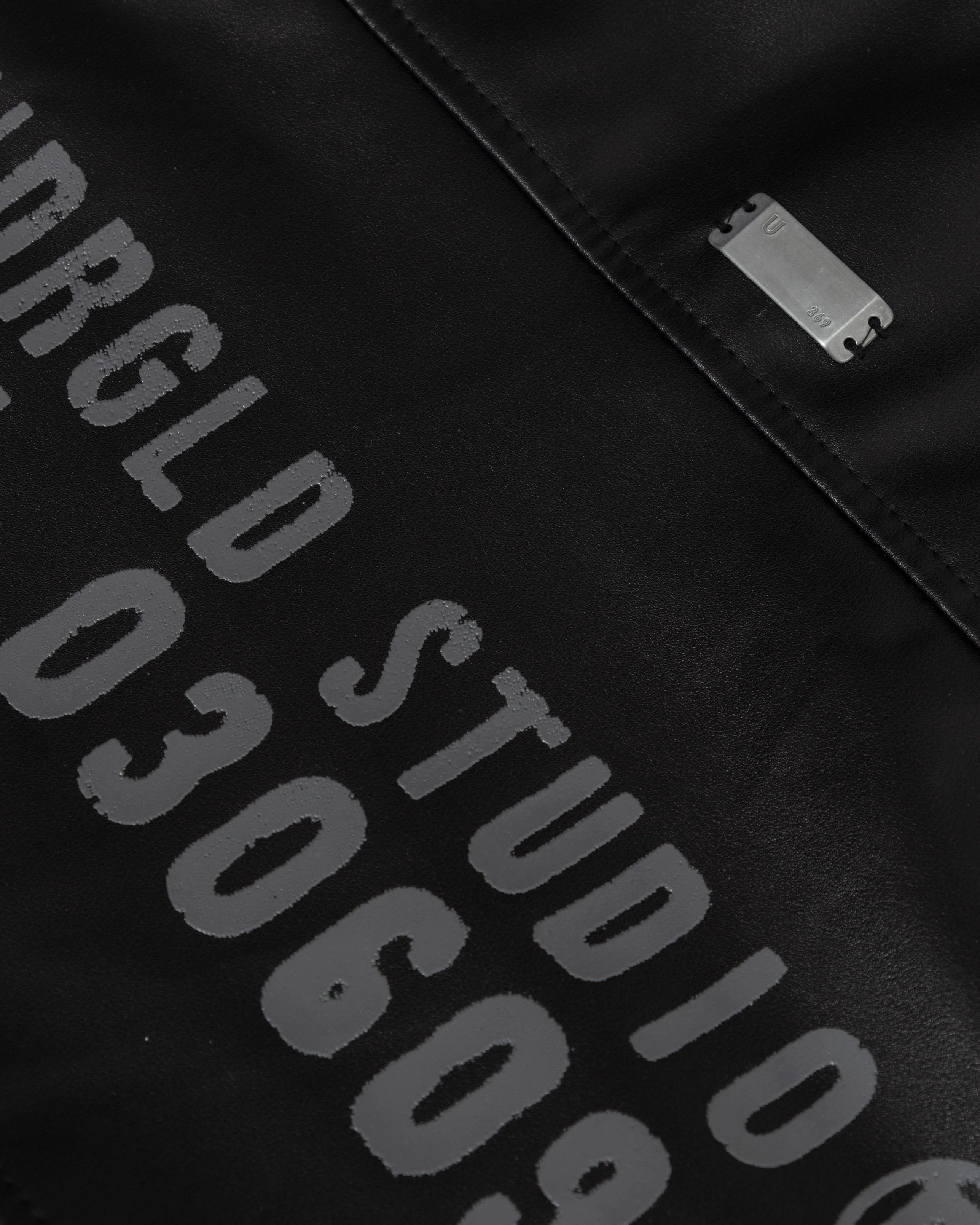 Spring Worn Logo Cropped Jacket Black - Image 4