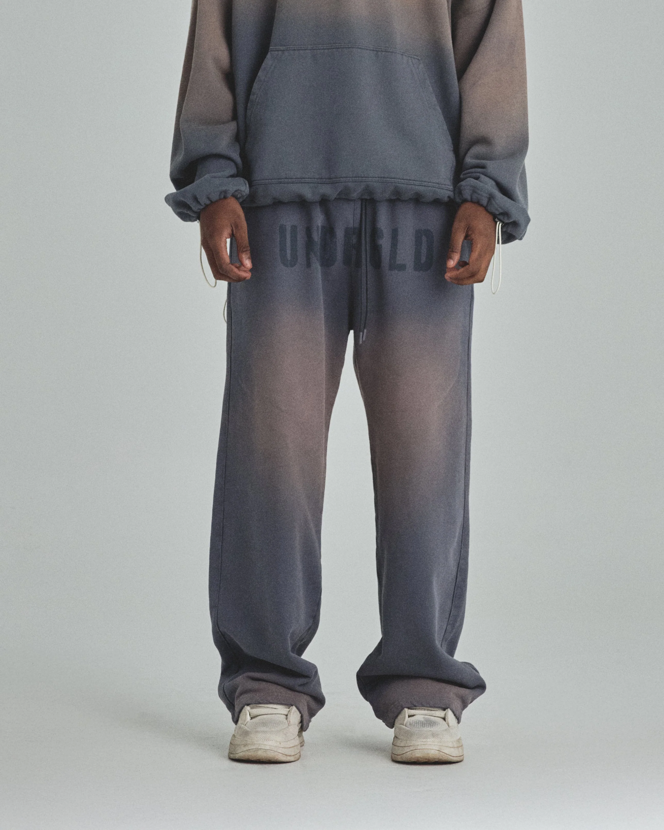 Spring Worn Logo Straight Pants Sandblast Gray - Image 8