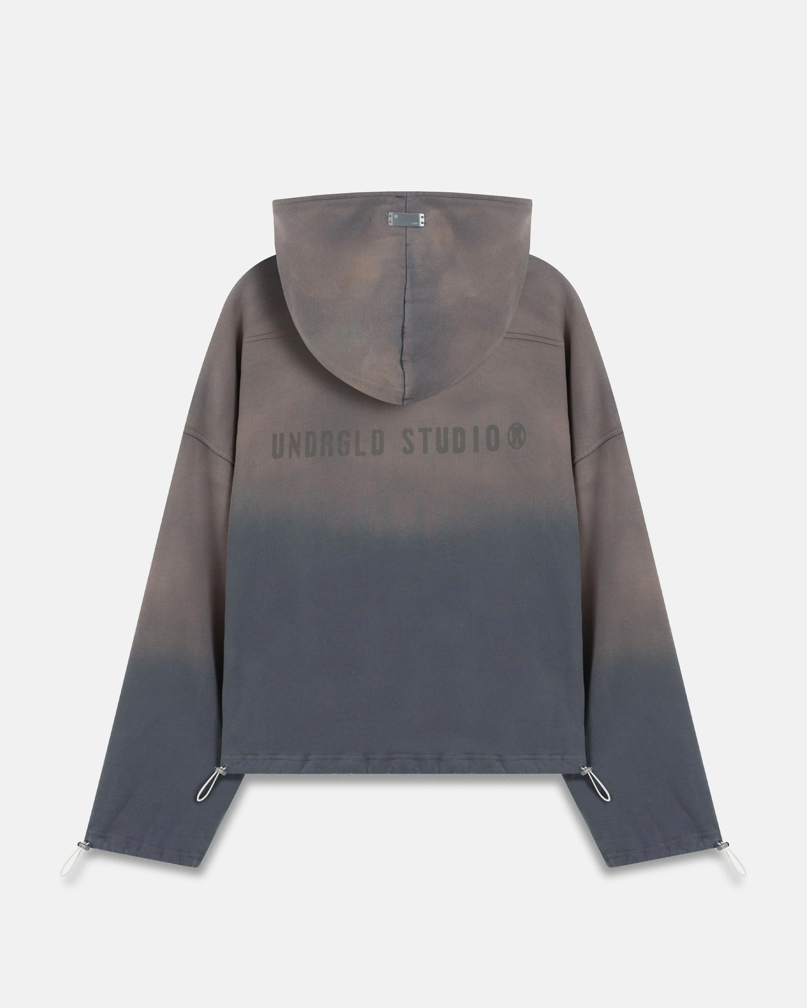 Spring Worn Logo Toggle Adjusted Hoodie Sandblast Gray - Image 3