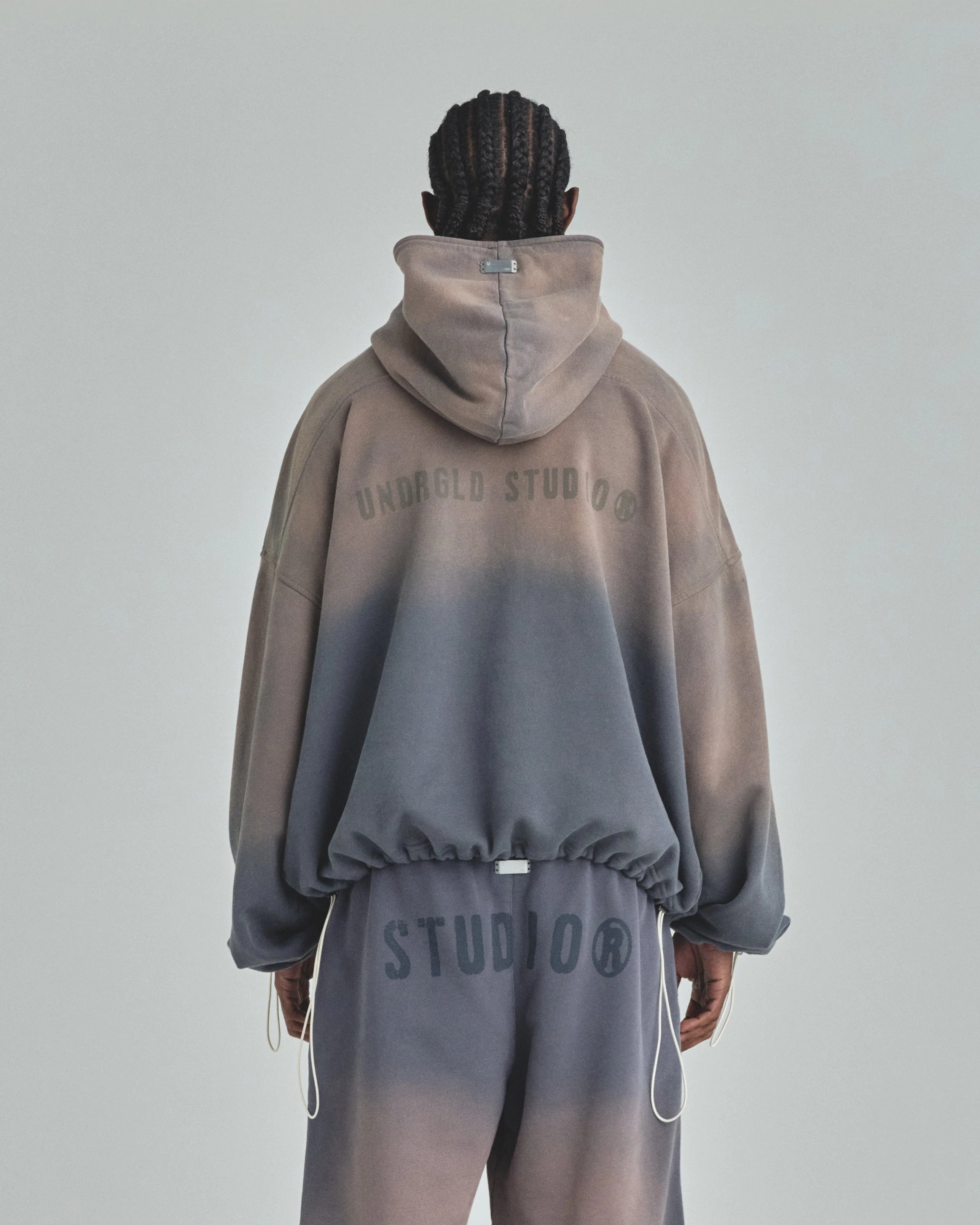 Spring Worn Logo Toggle Adjusted Hoodie Sandblast Gray - Image 7