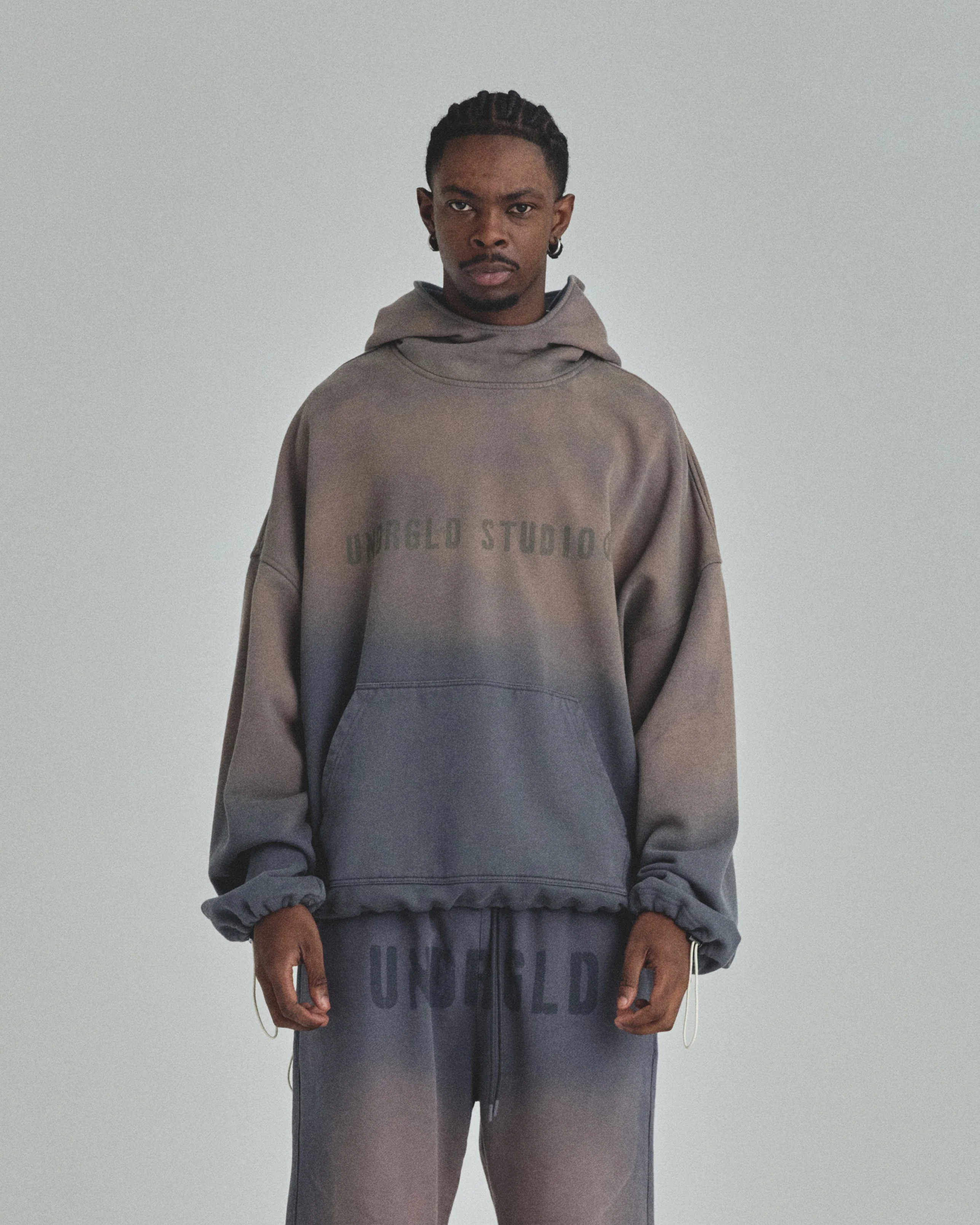 Spring Worn Logo Toggle Adjusted Hoodie Sandblast Gray - Image 8