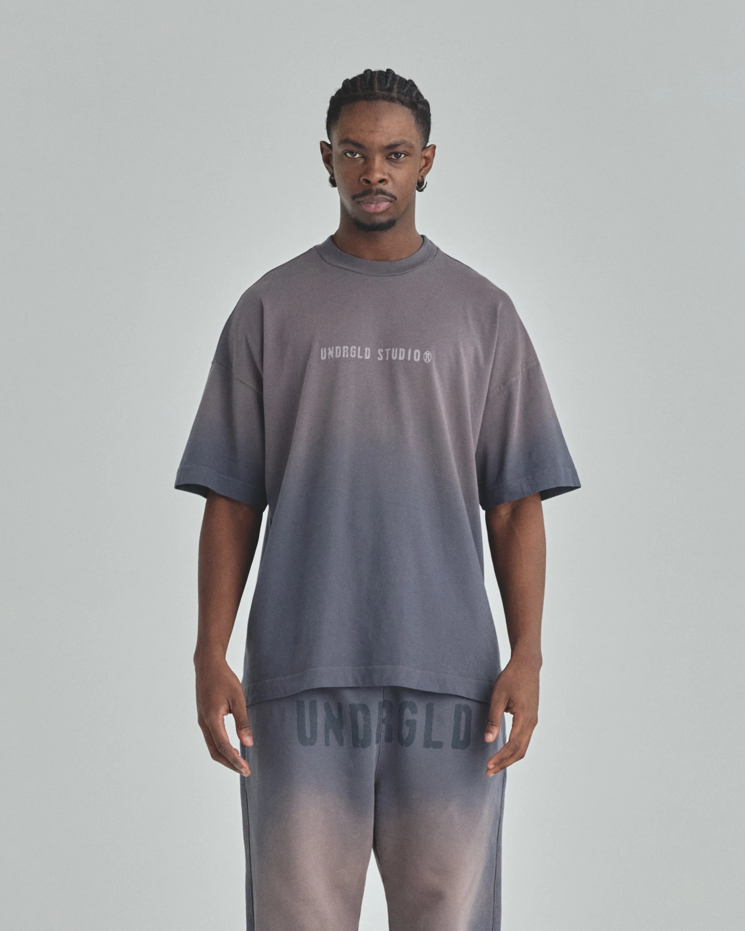 Spring Worn Logo Tshirt Sandblast Gray - Image 2