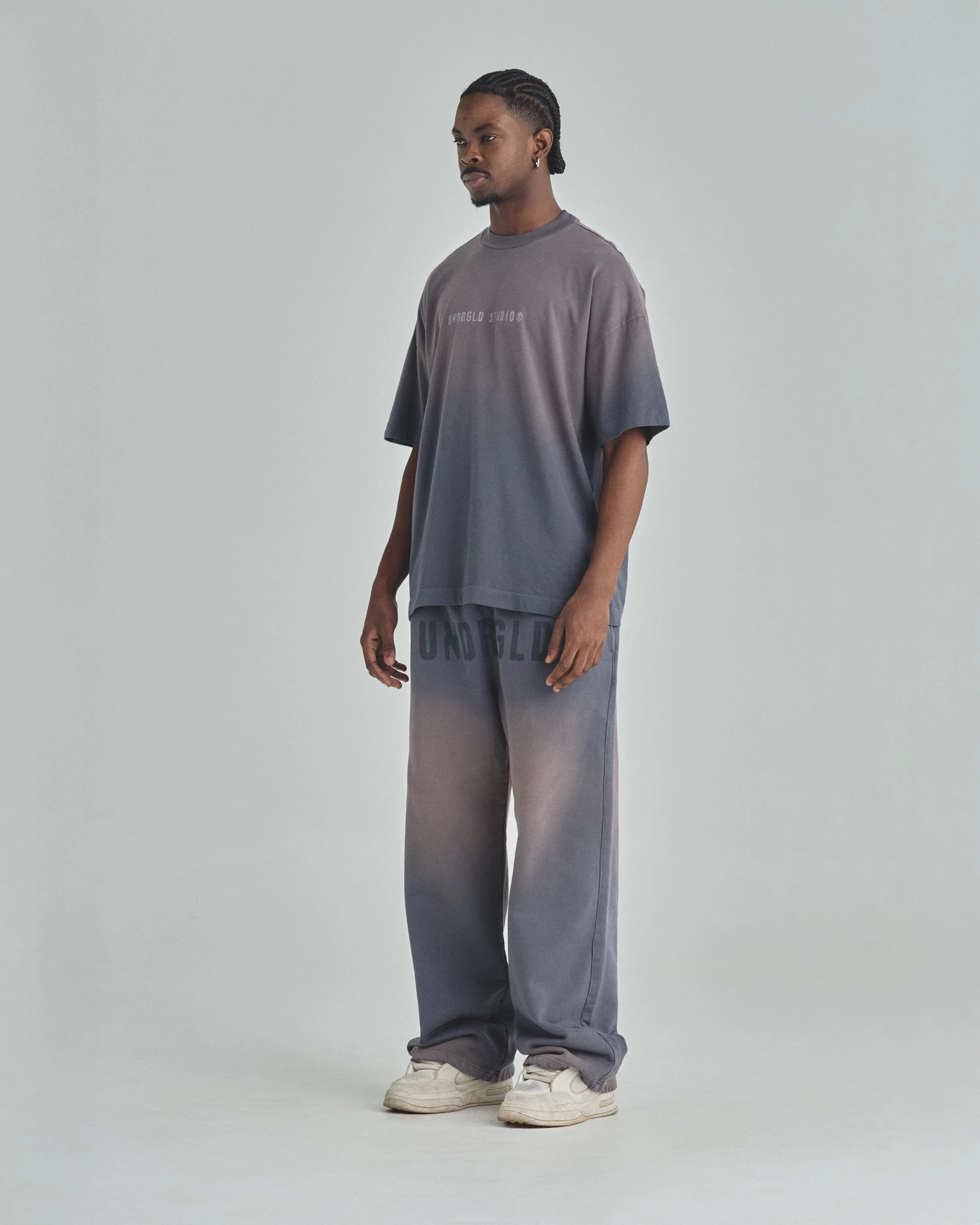 Spring Worn Logo Tshirt Sandblast Gray - Image 5